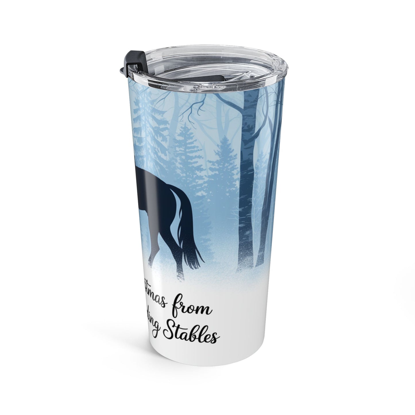 Merry Christmas from Sugarlands Riding Stables – Winter Horseback Holiday Design Tumbler 20oz