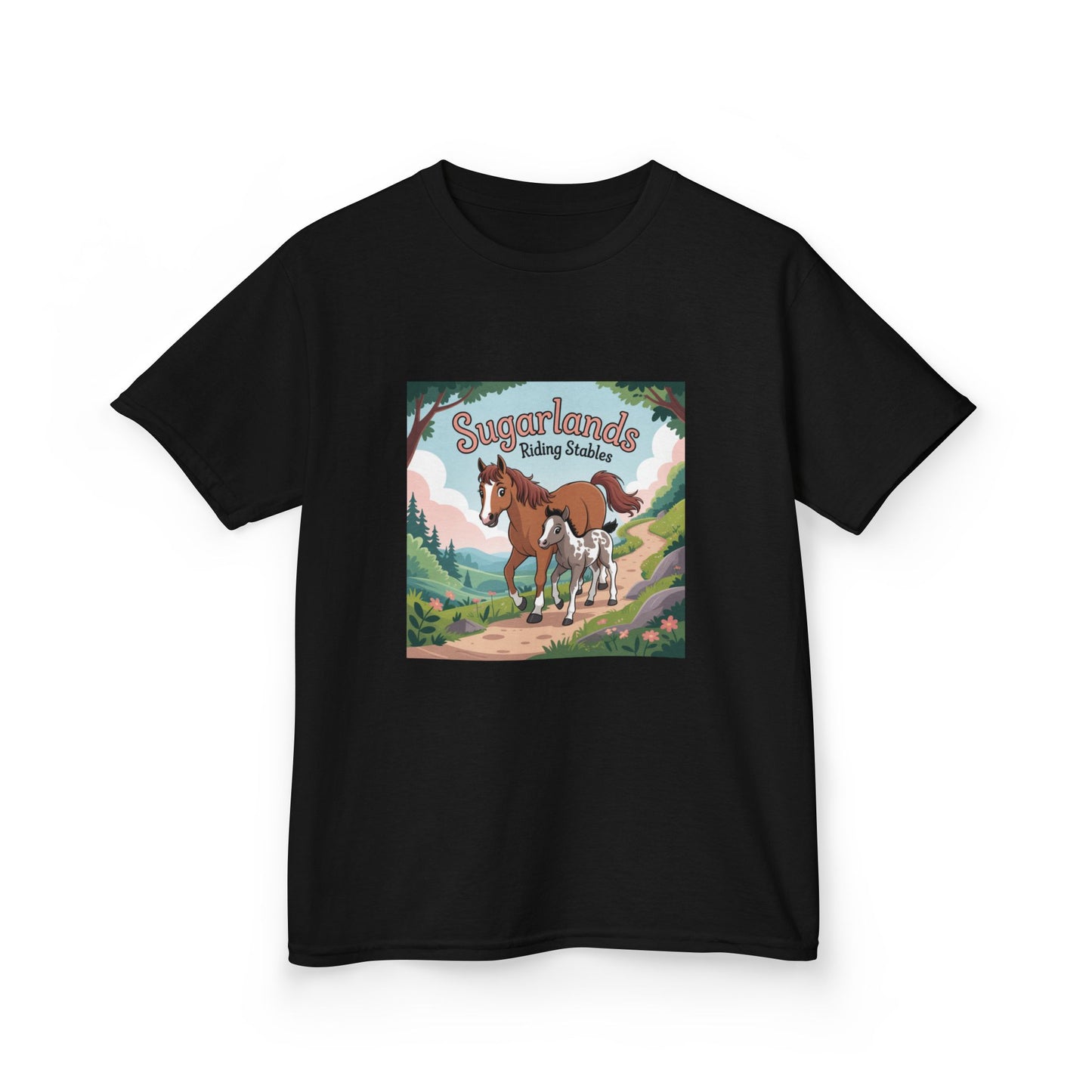 Sugarlands Riding Stables Mama and Baby Horse Kids Heavy Cotton™ Tee