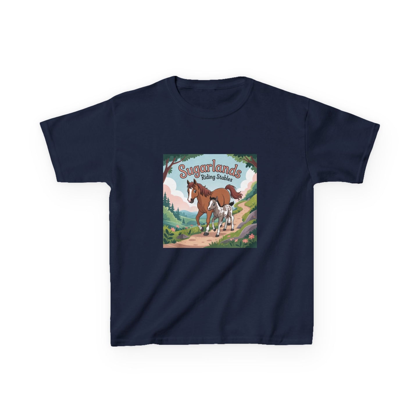 Sugarlands Riding Stables Mama and Baby Horse Kids Heavy Cotton™ Tee