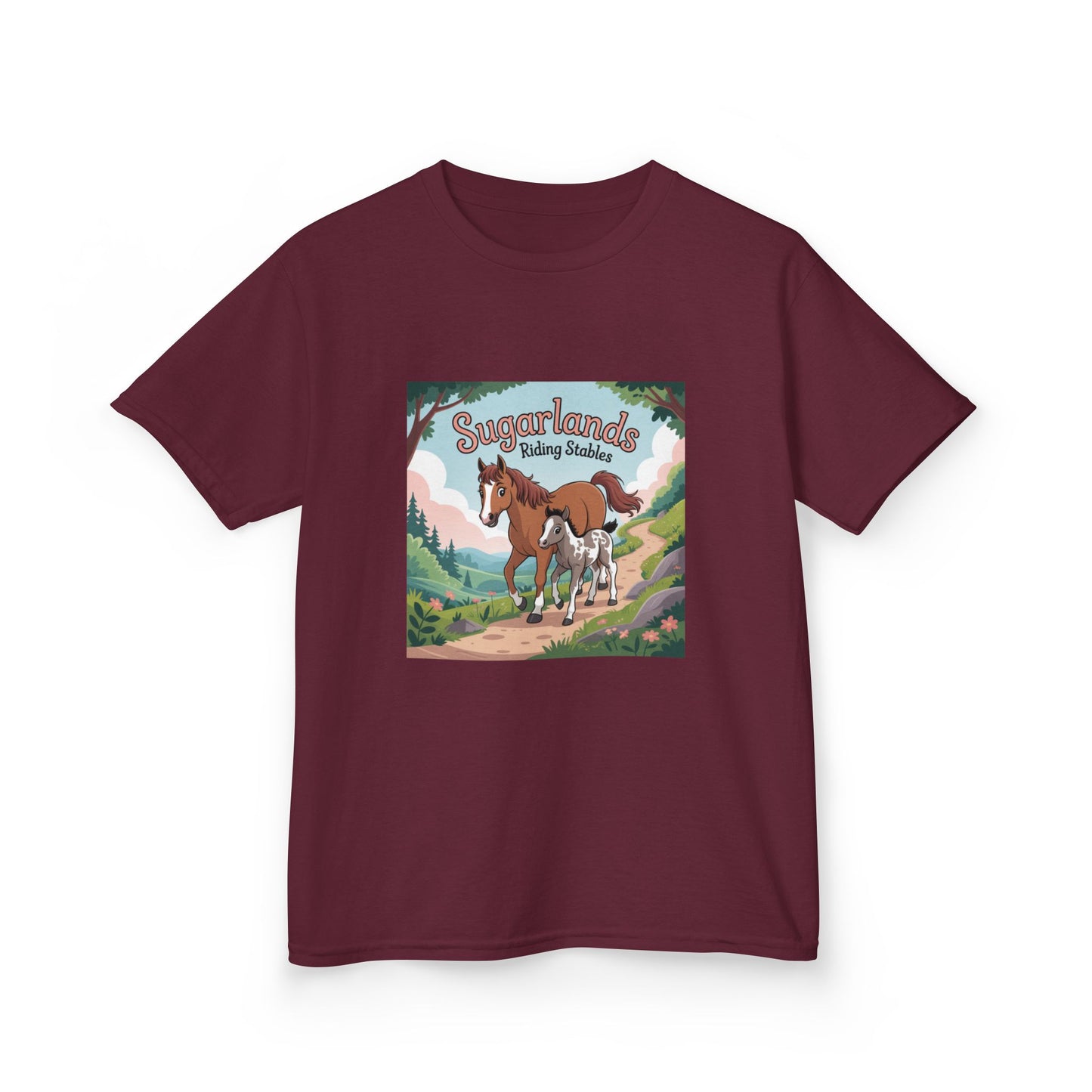 Sugarlands Riding Stables Mama and Baby Horse Kids Heavy Cotton™ Tee