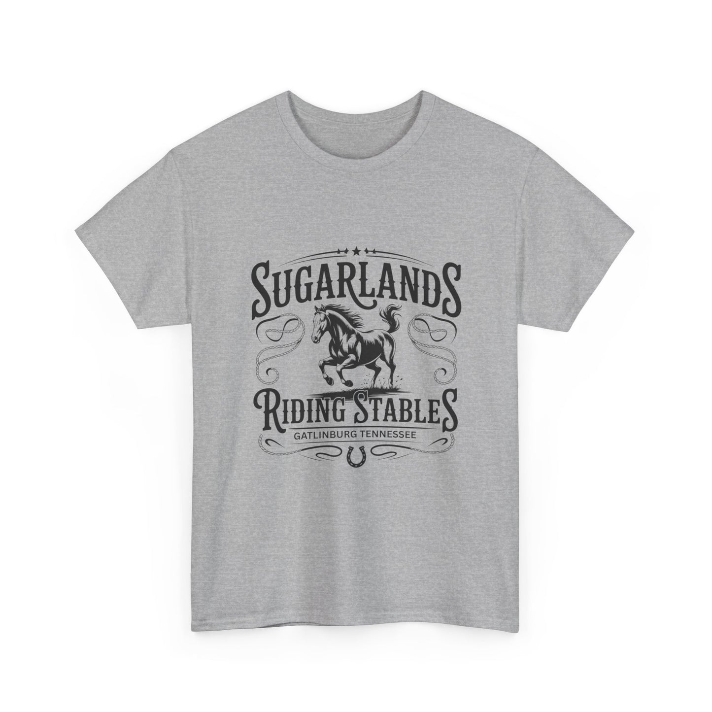 Sugarlands Riding Stables T-Shirt – Western Horse Design Gatlinburg Tennessee
