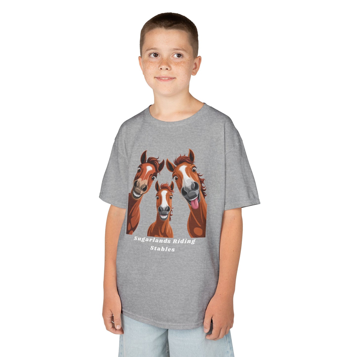 Happy Herd Trio Shirt – Funny Horse Faces Sugarlands Riding Stables Design