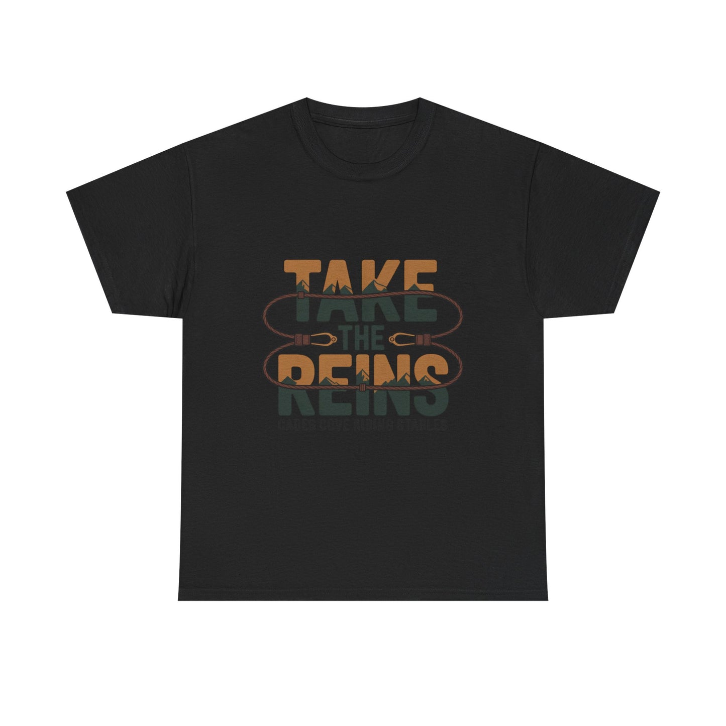 Take the Reins T-Shirt – Cades Cove Riding Stables Smoky Mountains Horseback Riding Tee
