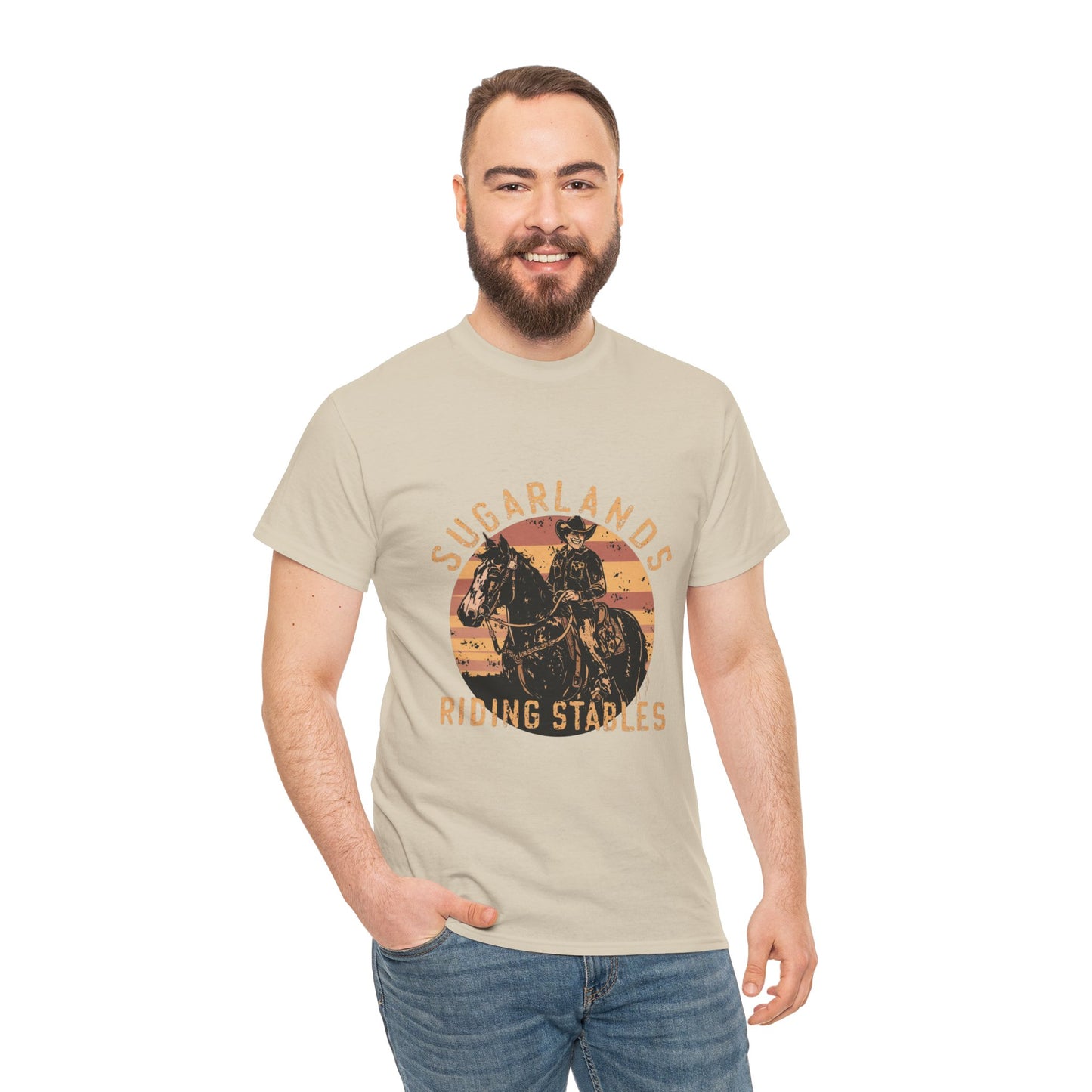 Sugarlands Riding Stables Cowboy Unisex Heavy Cotton Tee