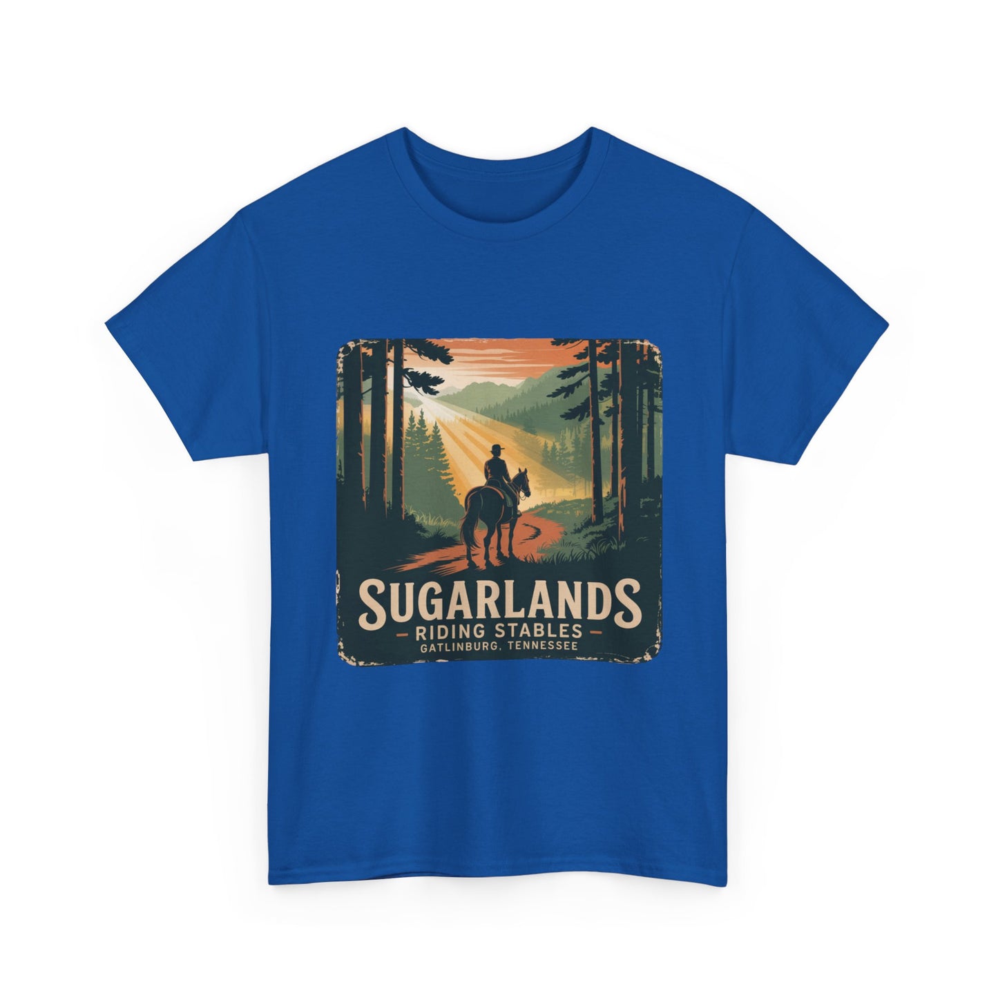Sugarlands Riding Stables T-Shirt – Gatlinburg Tennessee Scenic Smoky Mountains Trail Tee