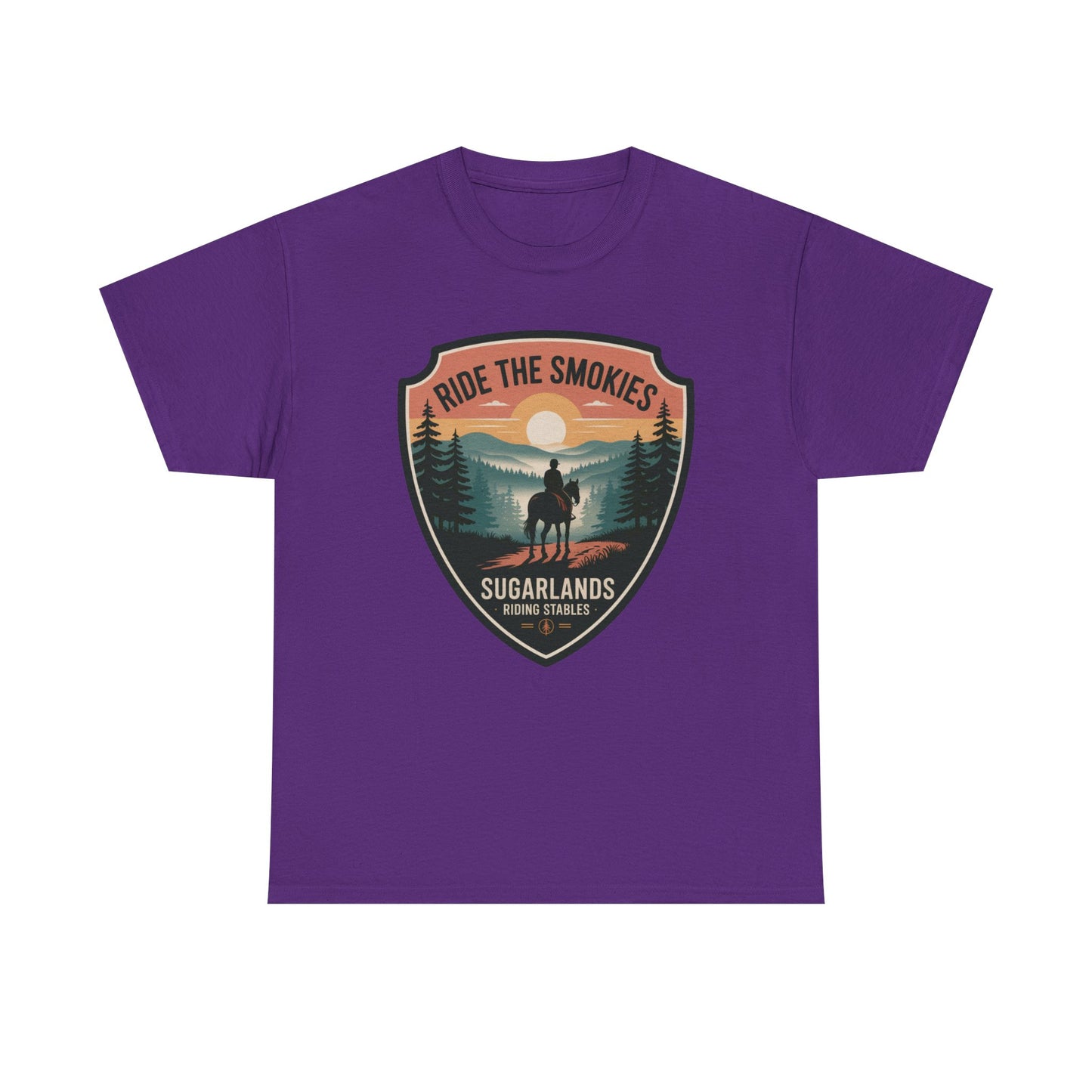 Ride The Smokies Sugarlands Riding Stables Shirt – Great Smoky Mountains Horseback Riding Tee