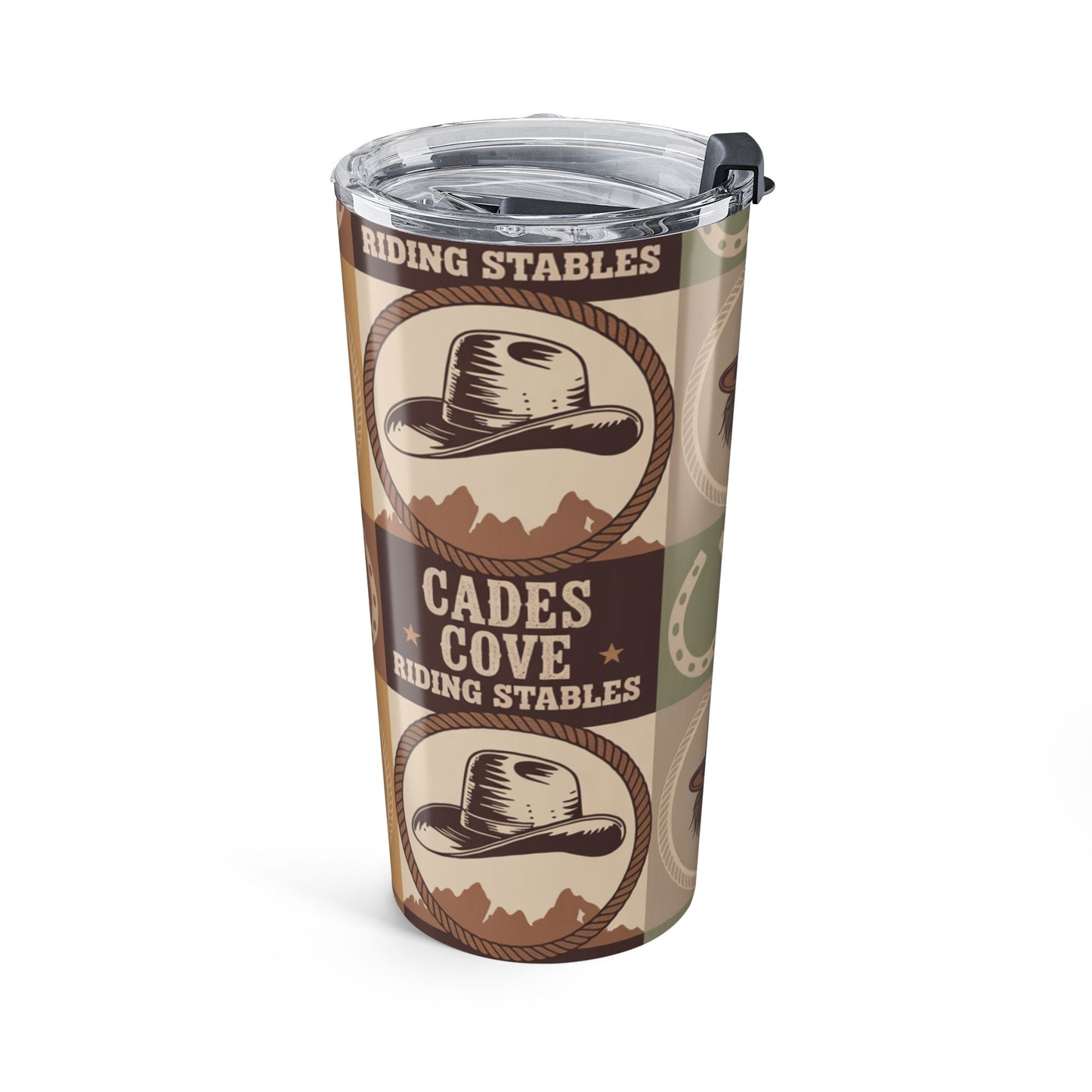 Cades Cove Ranch Life Patchwork Tumbler 20oz