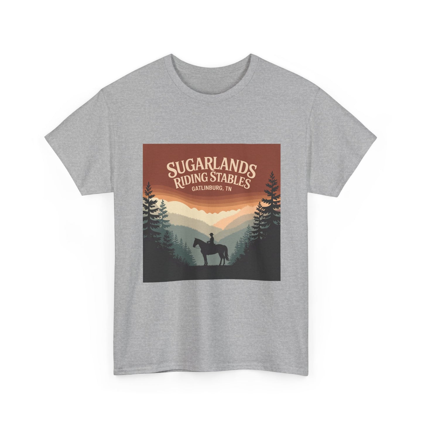 Sugarlands Riding Stables T-Shirt – Gatlinburg Tennessee Smoky Mountains Horseback Tee