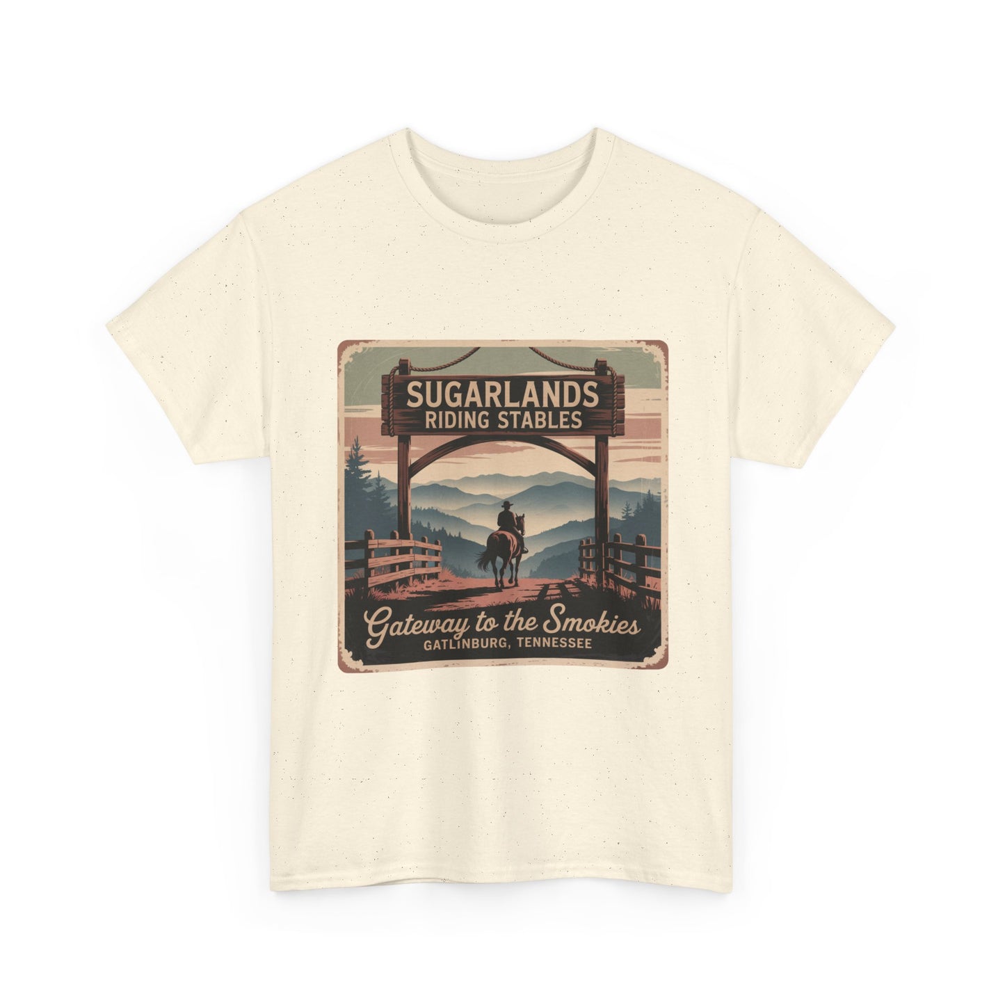 Gateway to the Smokies T-Shirt – Sugarlands Riding Stables Gatlinburg Tennessee Horseback Tee
