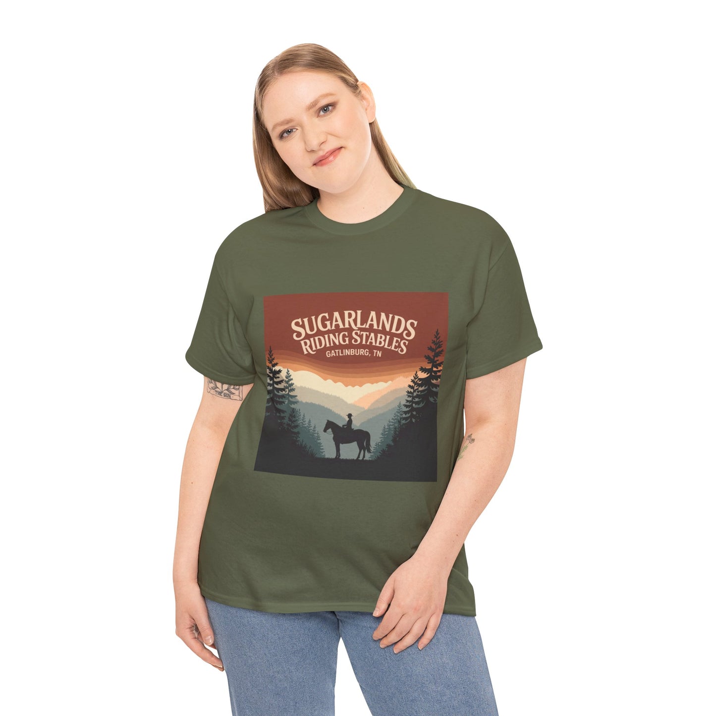 Sugarlands Riding Stables T-Shirt – Gatlinburg Tennessee Smoky Mountains Horseback Tee