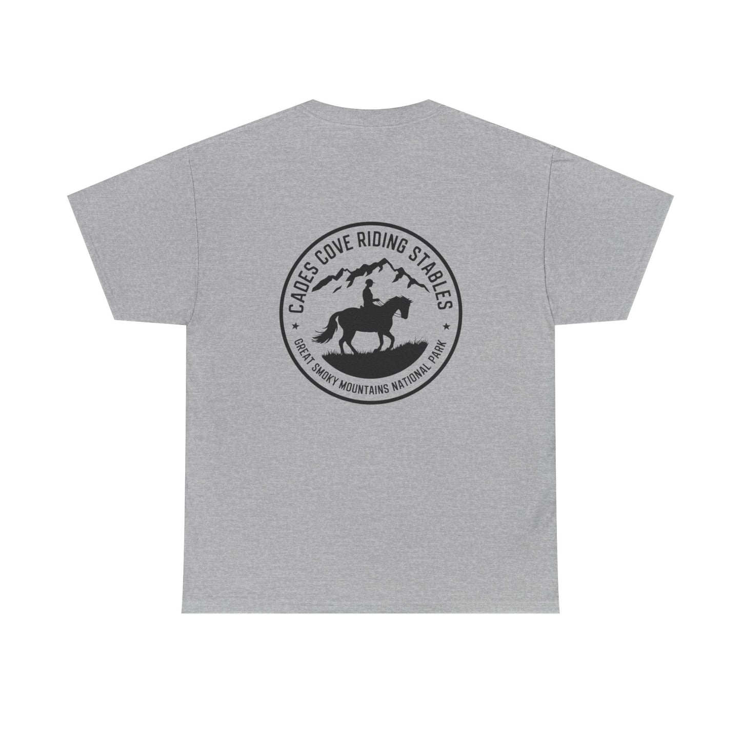 Cades Cove Rider in the Mountains