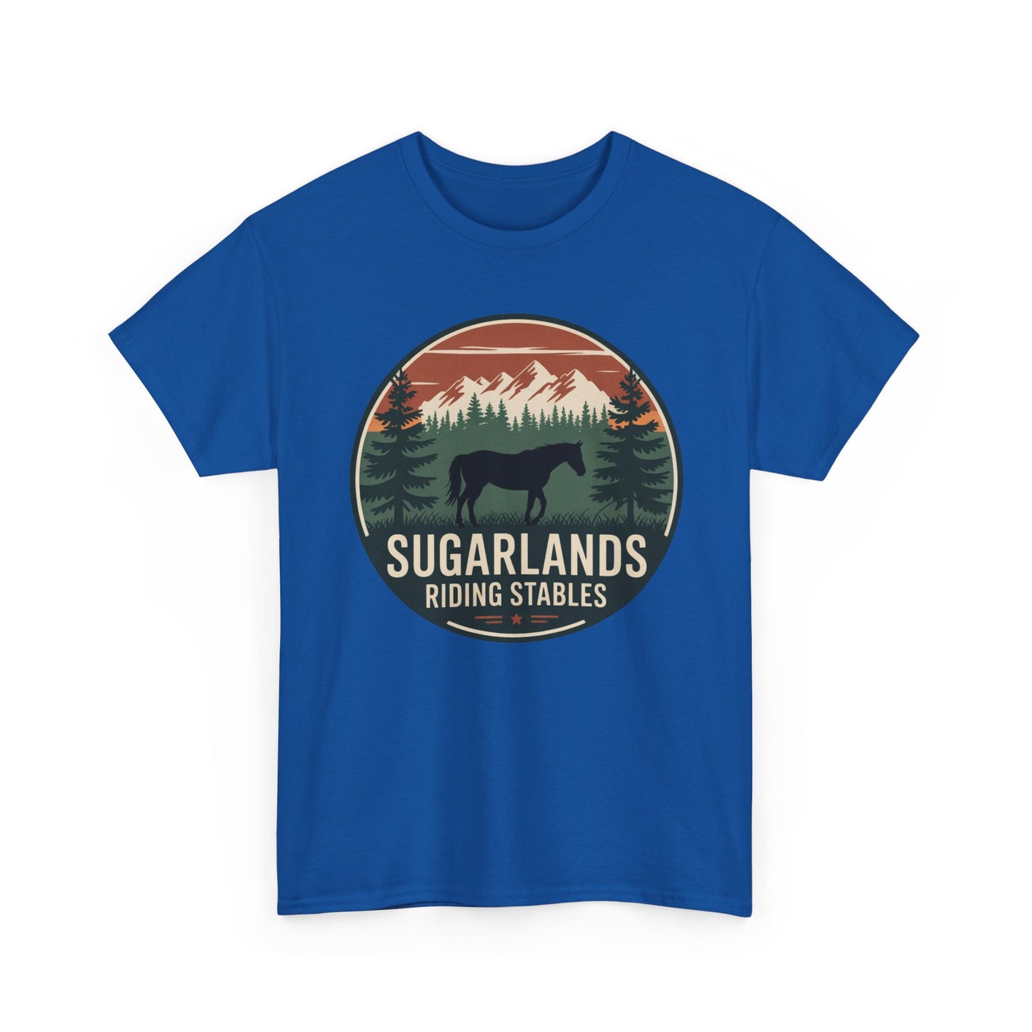 Sugarlands Riding Stables Mountain Horse Shirt – Great Smoky Mountains Trail Riding Tee