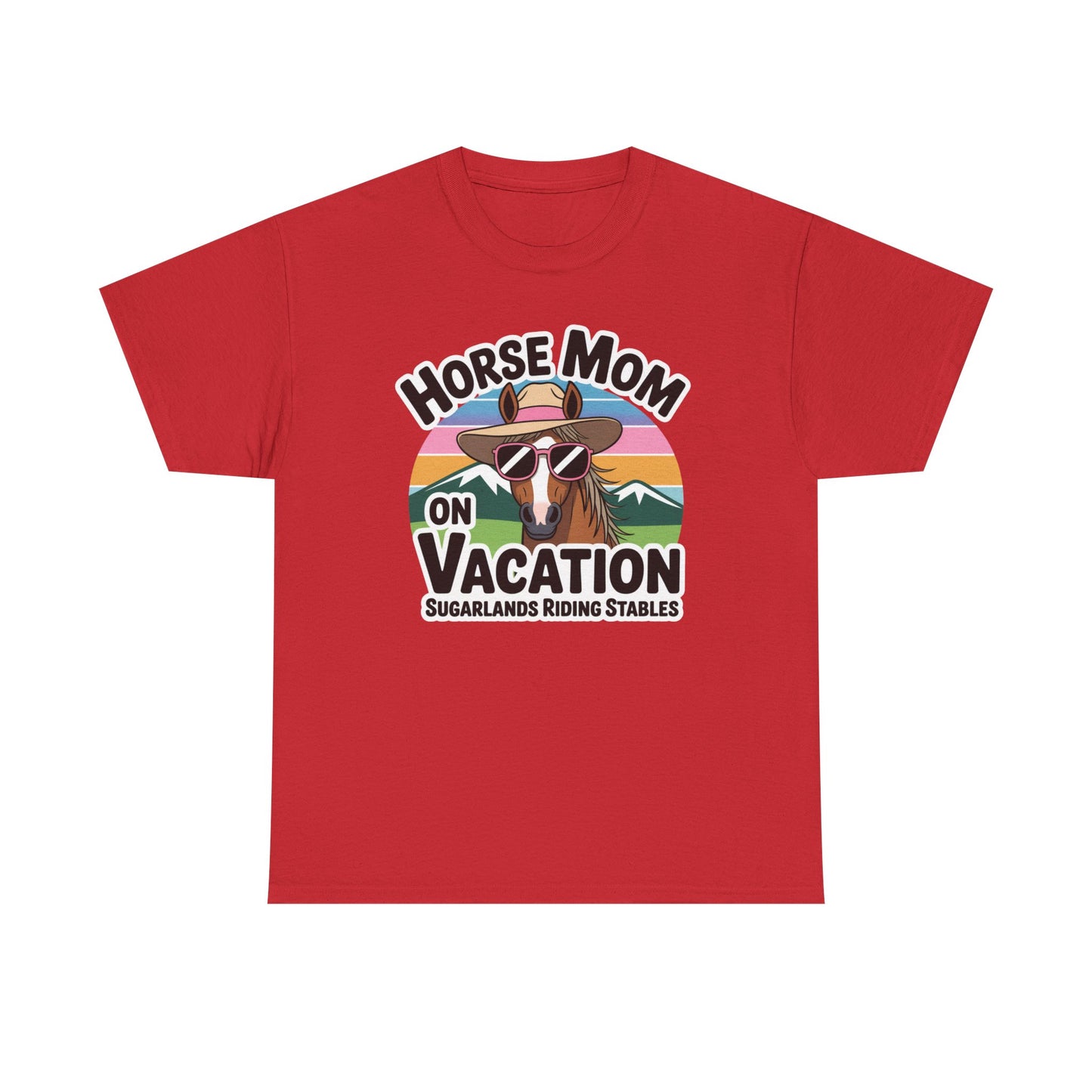 Horse Mom on Vacation Tee — Cute Retro Horse Riding Mom Shirt Sugarlands