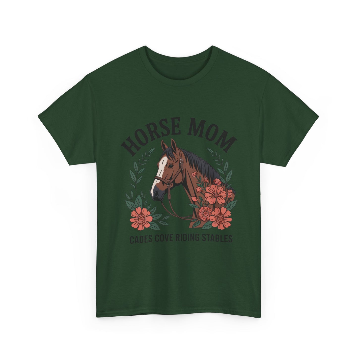 Horse Mom Cades Cove Riding Stables Shirt – Floral Horse Lover Smoky Mountains Tee