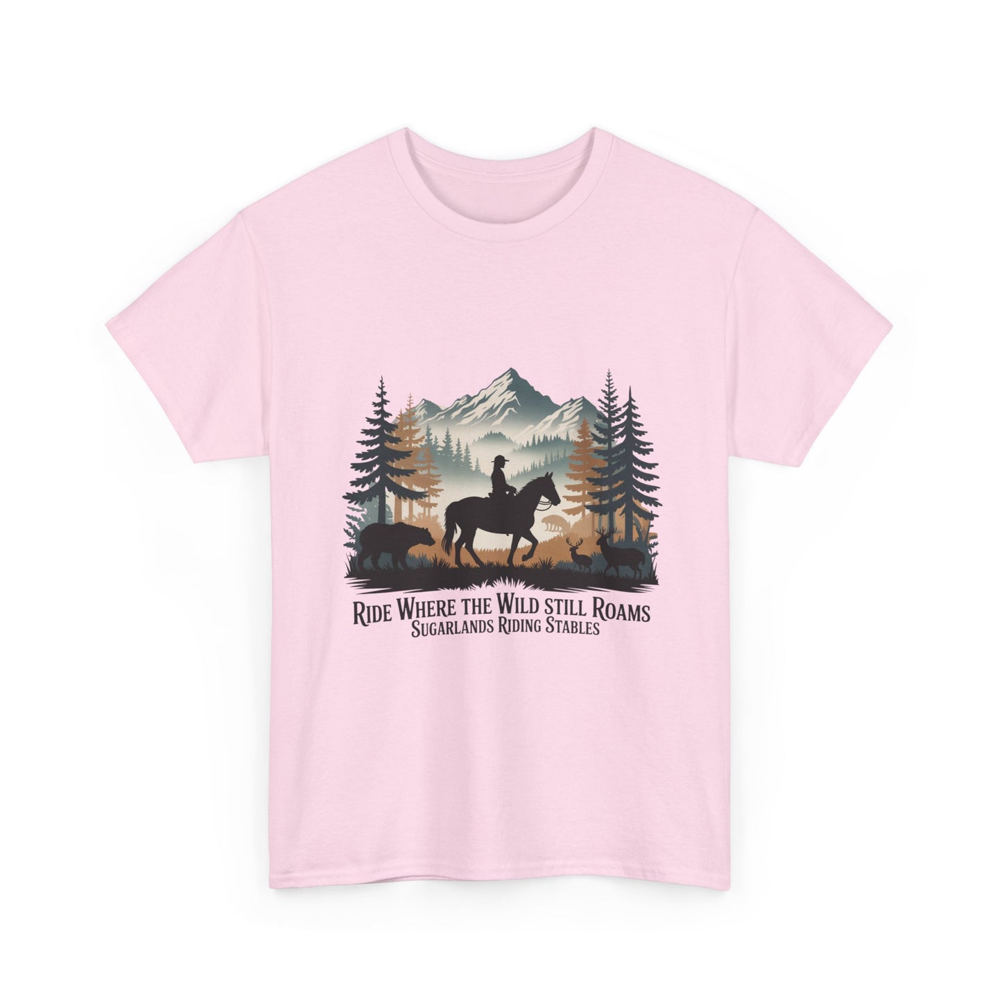 Ride Where the Wild Still Roams T-Shirt – Sugarlands Riding Stables Gatlinburg Tennessee Wildlife Tee