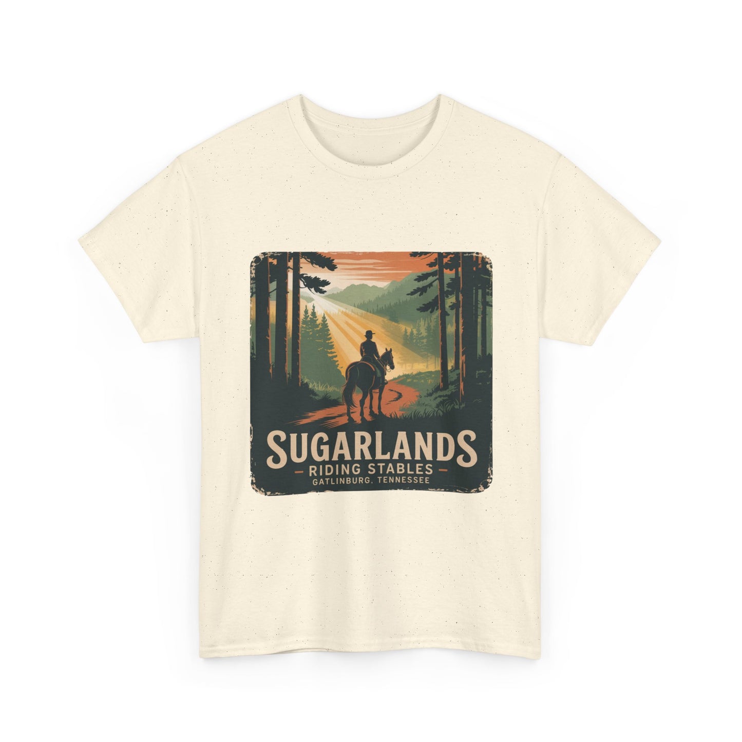 Sugarlands Riding Stables T-Shirt – Gatlinburg Tennessee Scenic Smoky Mountains Trail Tee