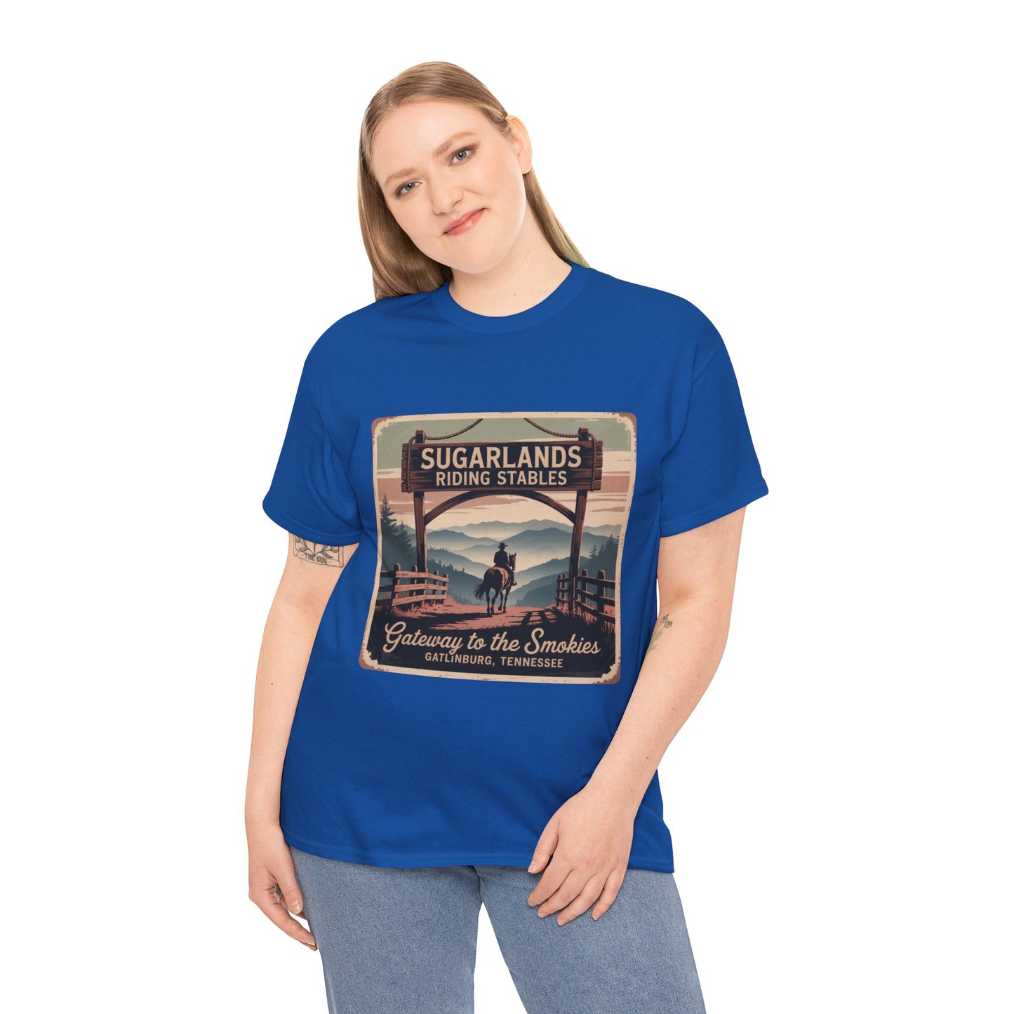 Gateway to the Smokies T-Shirt – Sugarlands Riding Stables Gatlinburg Tennessee Horseback Tee