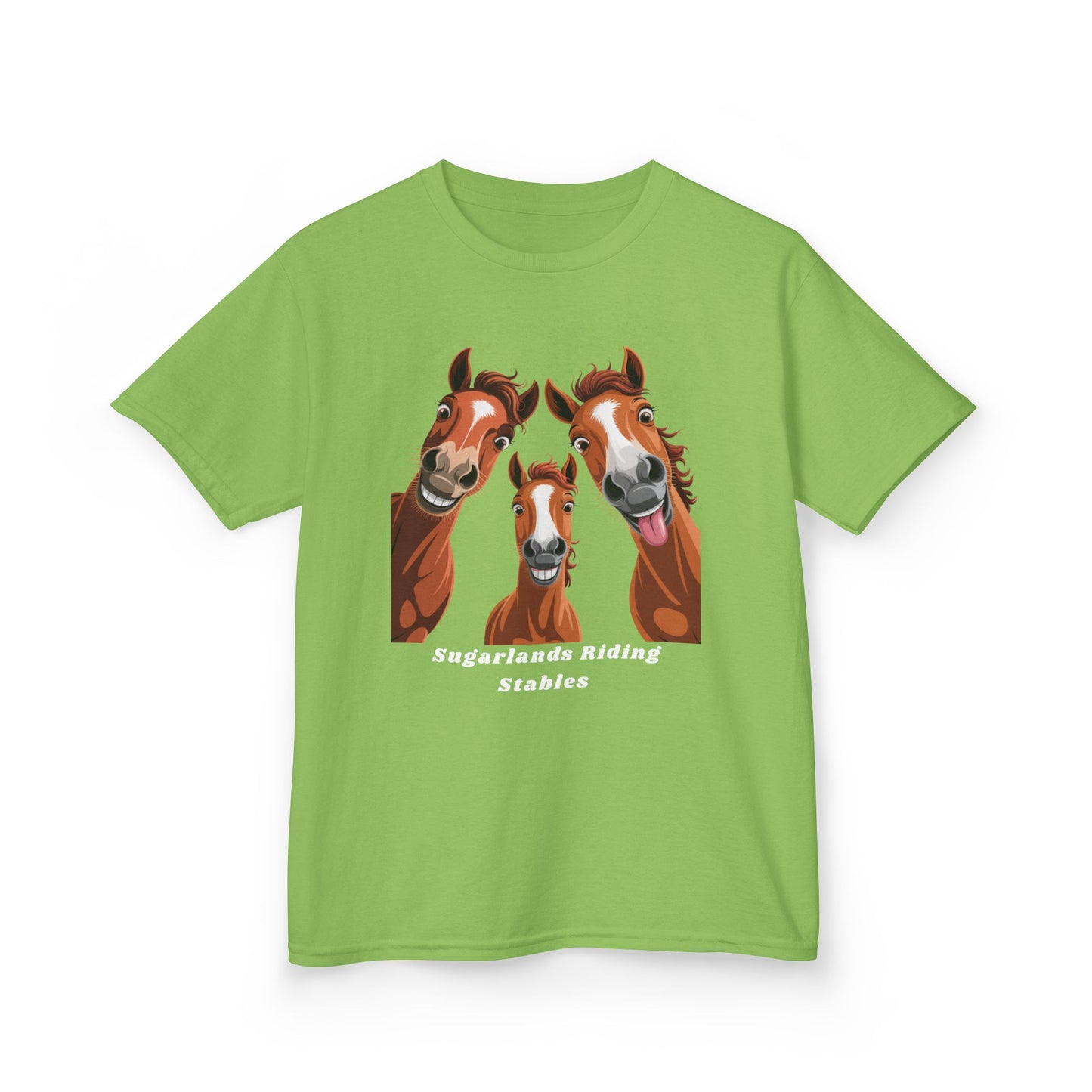 Happy Herd Trio Shirt – Funny Horse Faces Sugarlands Riding Stables Design