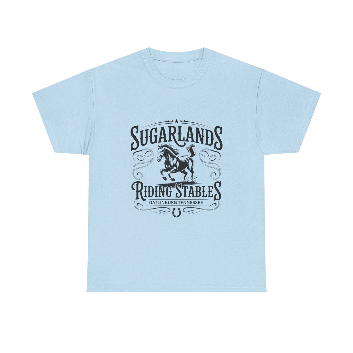 Sugarlands Riding Stables T-Shirt – Western Horse Design Gatlinburg Tennessee