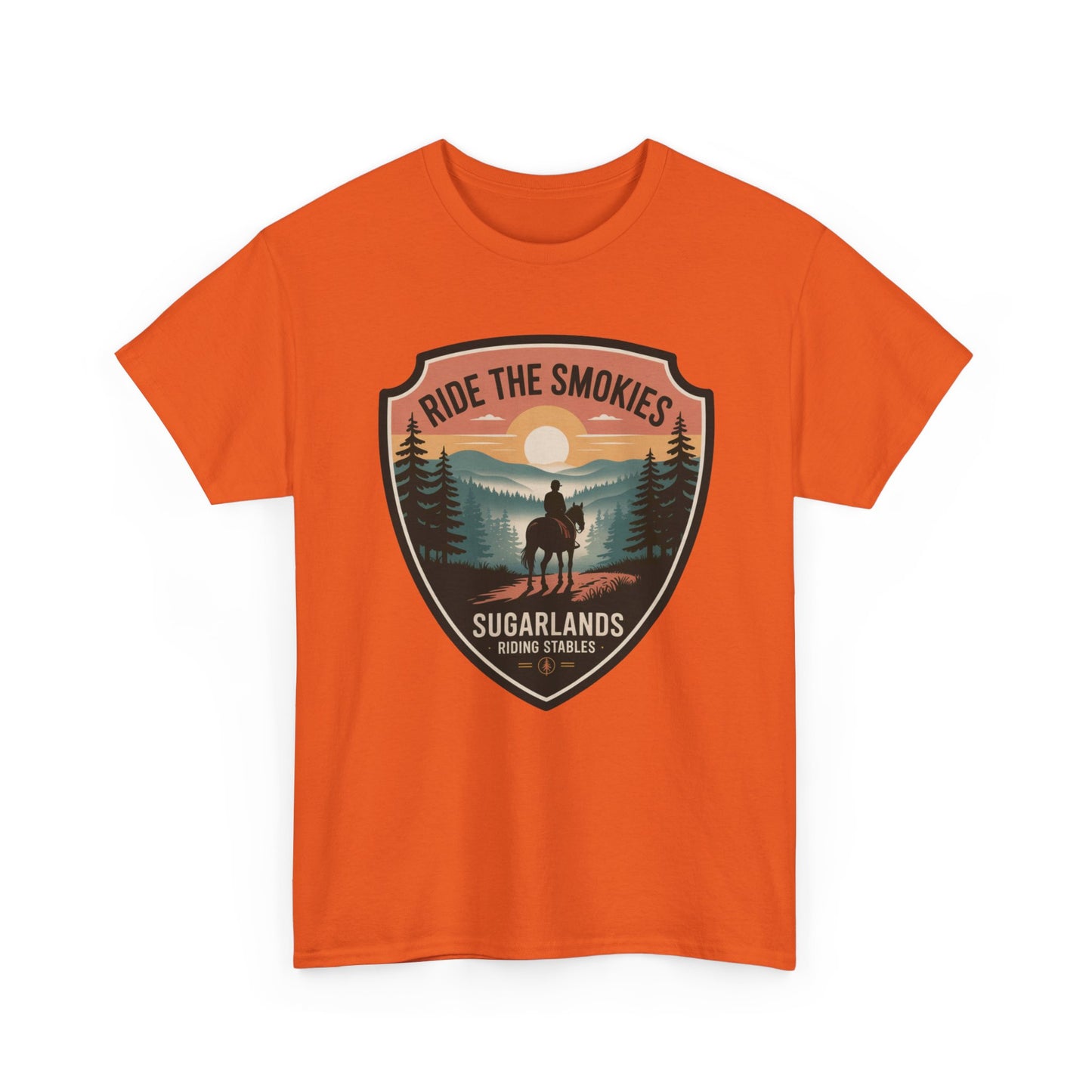 Ride The Smokies Sugarlands Riding Stables Shirt – Great Smoky Mountains Horseback Riding Tee