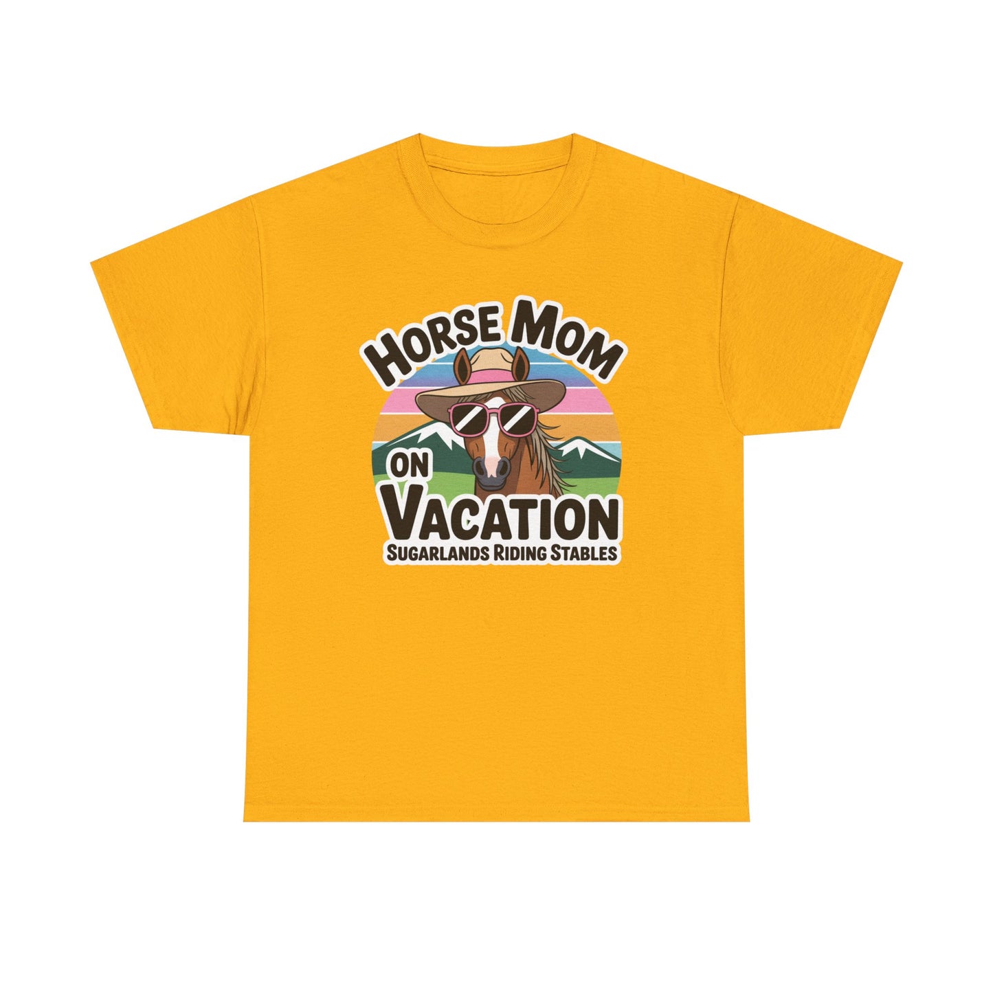 Horse Mom on Vacation Tee — Cute Retro Horse Riding Mom Shirt Sugarlands