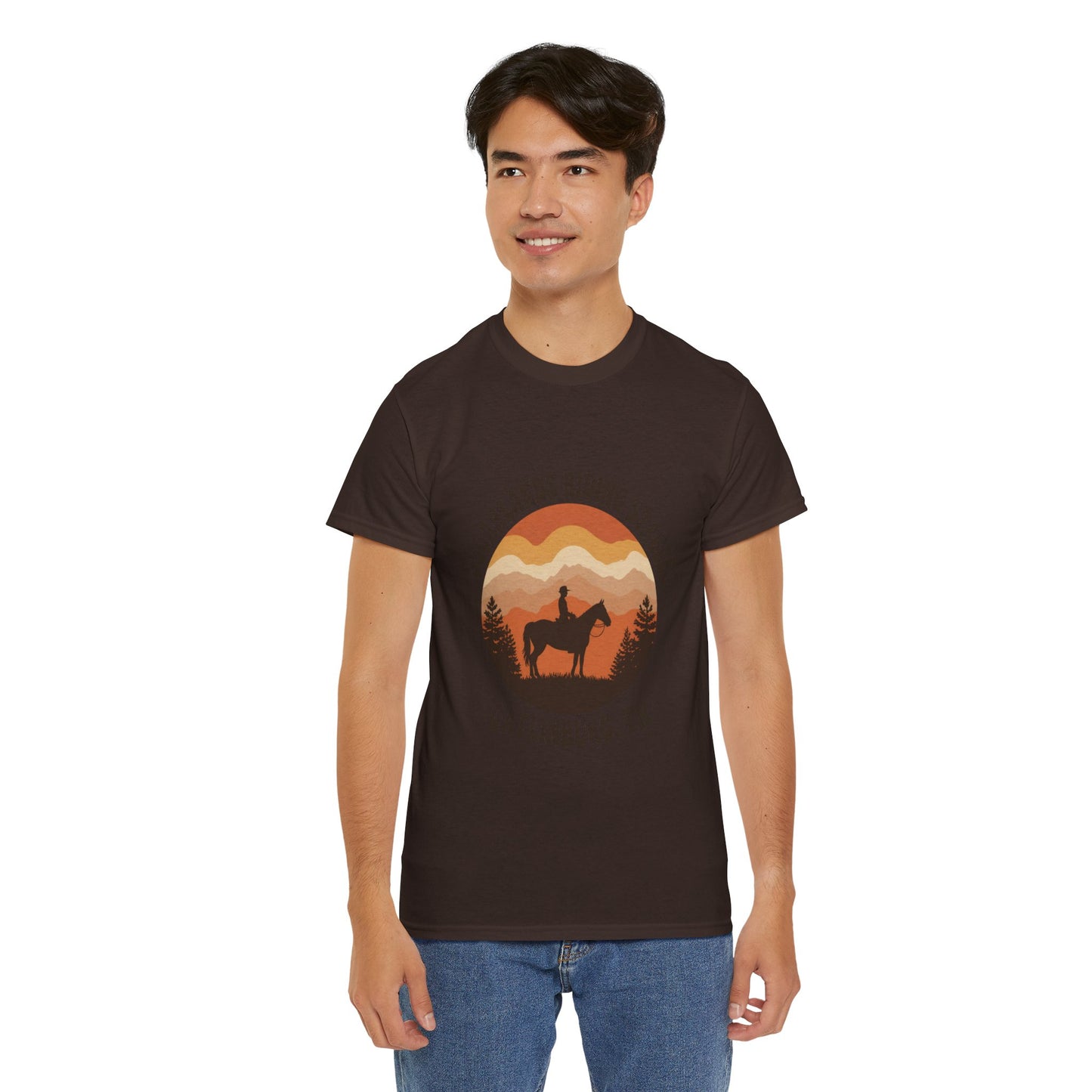 Sugarlands Riding Stables T-Shirt – Gatlinburg Tennessee Sunset Smoky Mountains Tee