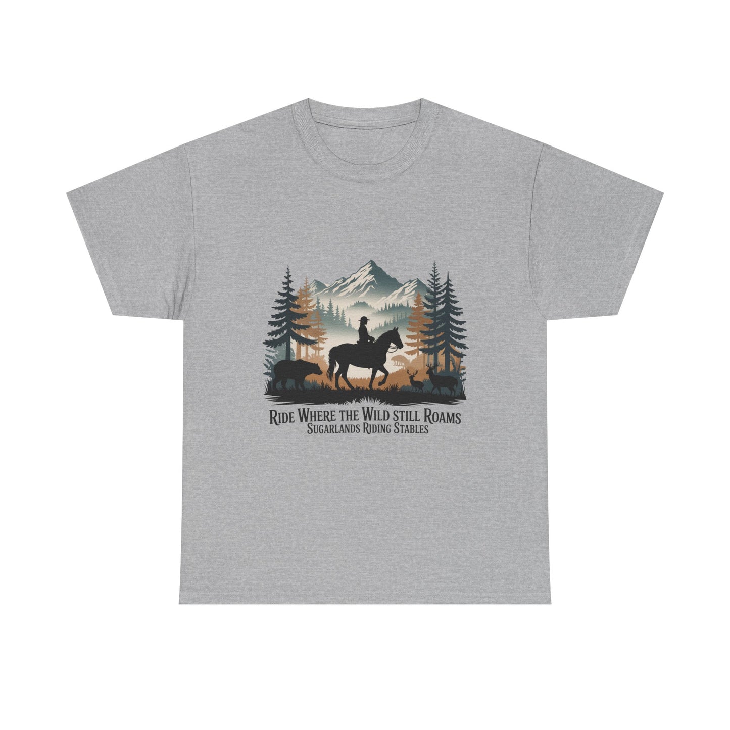 Ride Where the Wild Still Roams T-Shirt – Sugarlands Riding Stables Gatlinburg Tennessee Wildlife Tee