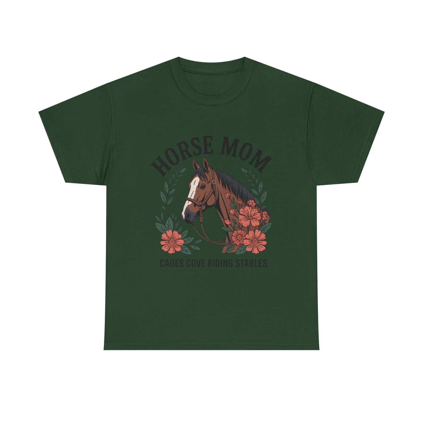 Horse Mom Cades Cove Riding Stables Shirt – Floral Horse Lover Smoky Mountains Tee