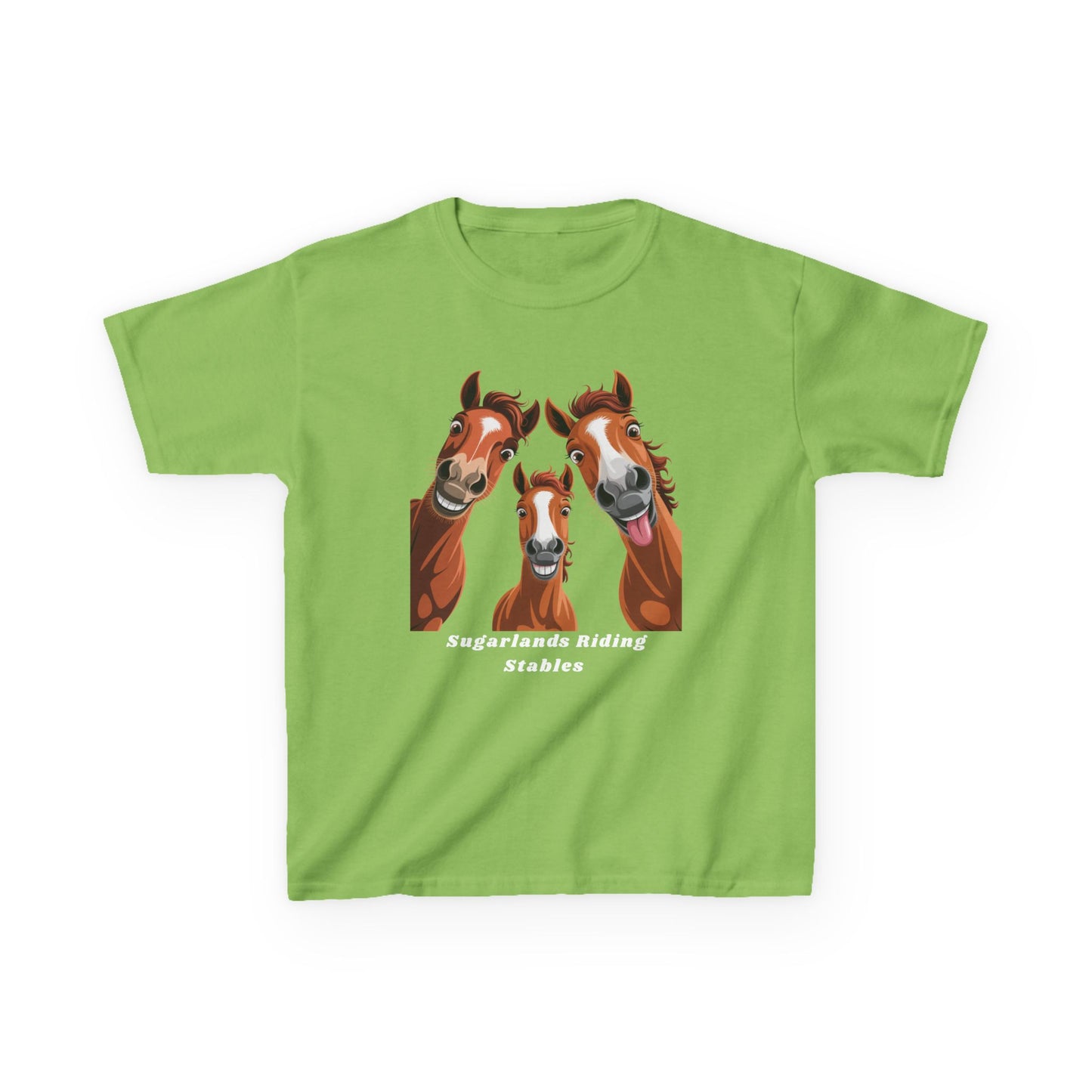 Happy Herd Trio Shirt – Funny Horse Faces Sugarlands Riding Stables Design
