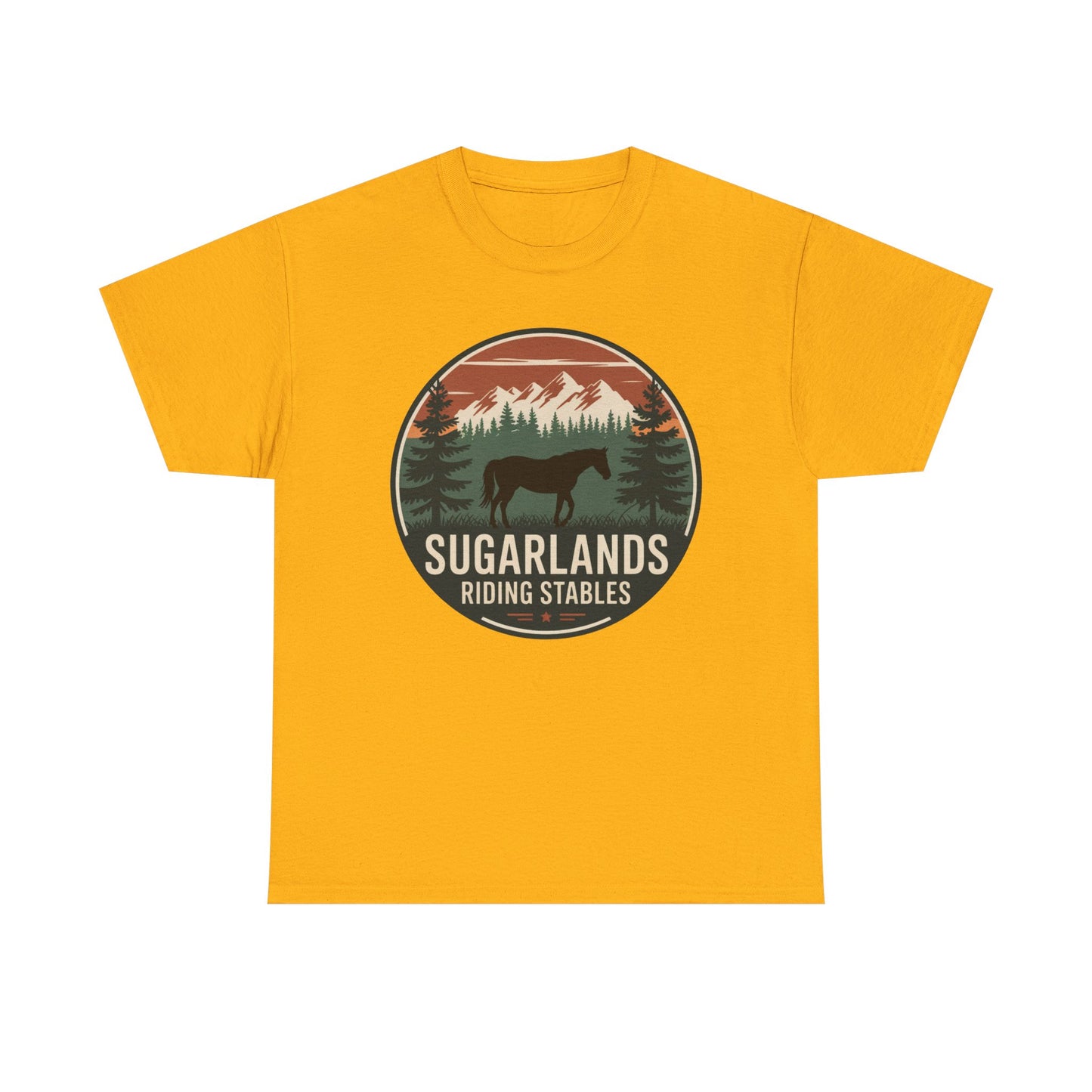 Sugarlands Riding Stables Mountain Horse Shirt – Great Smoky Mountains Trail Riding Tee