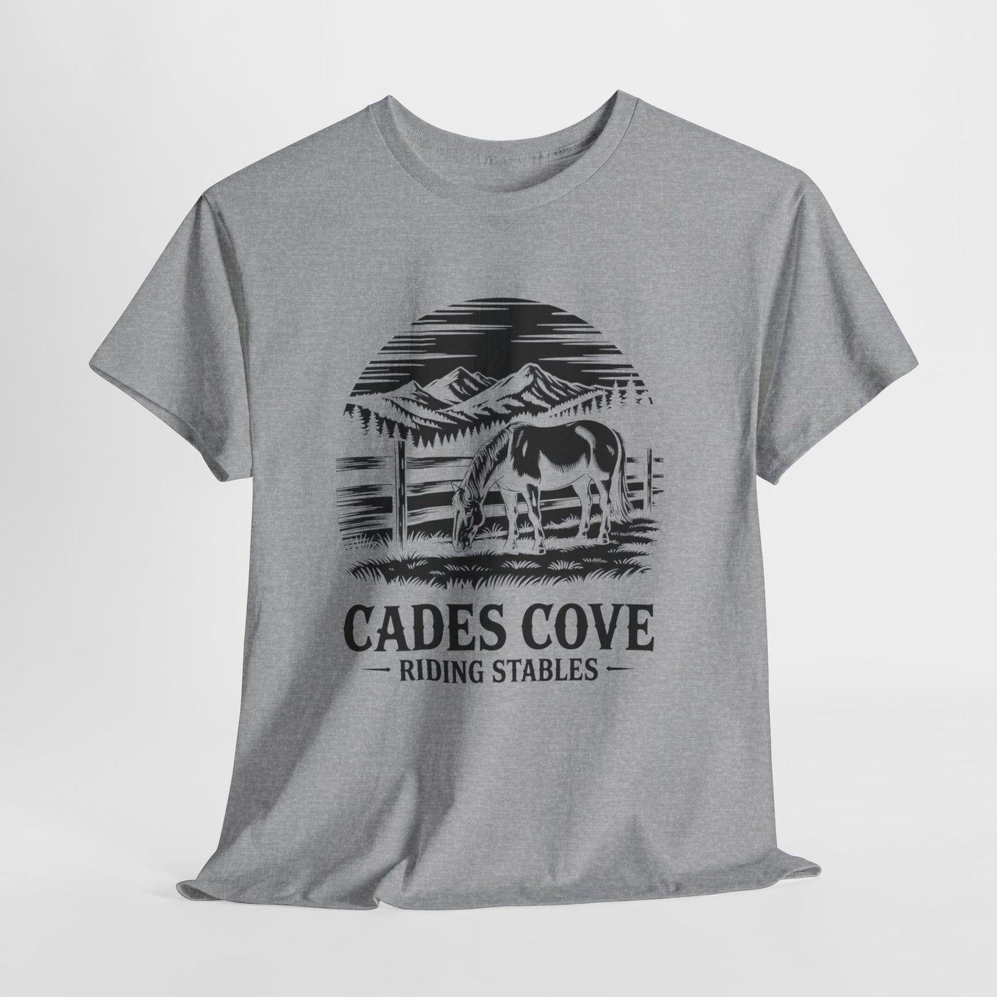 Cades Cove Riding Stables Mountain Horse Shirt – Smoky Mountains Horse Lover Tee