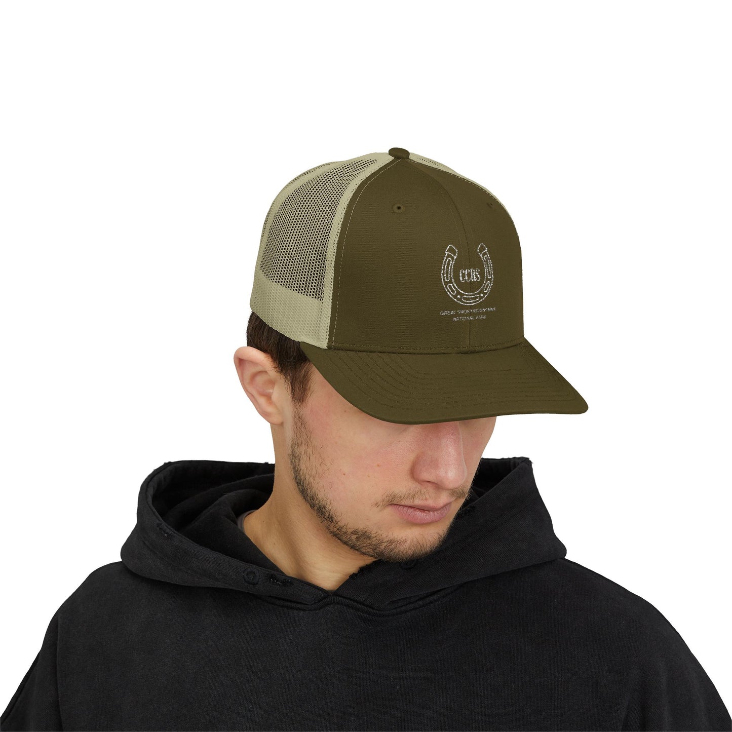 Cades Cove Riding Stables Horseshoe Snapback Trucker Cap