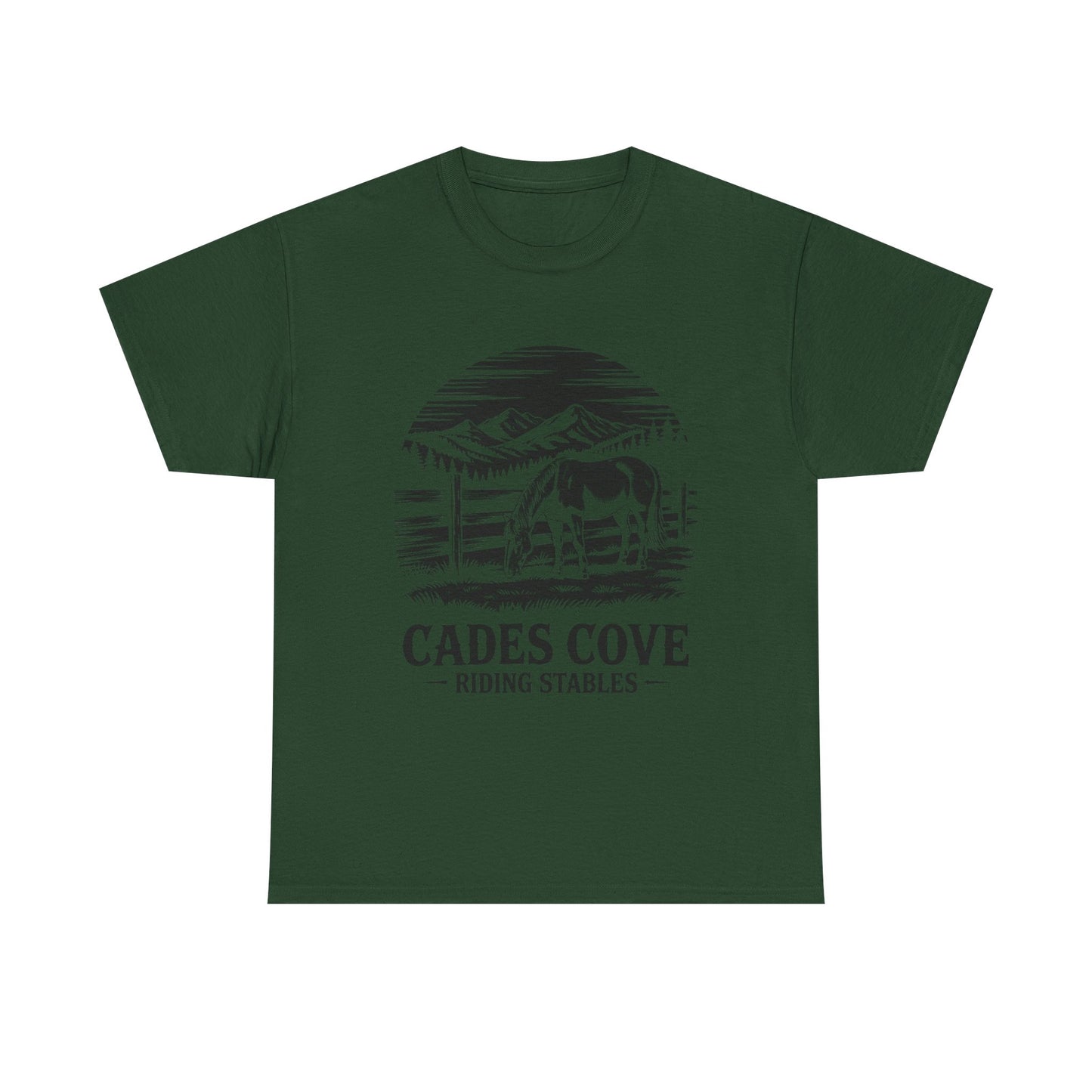 Cades Cove Riding Stables Mountain Horse Shirt – Smoky Mountains Horse Lover Tee