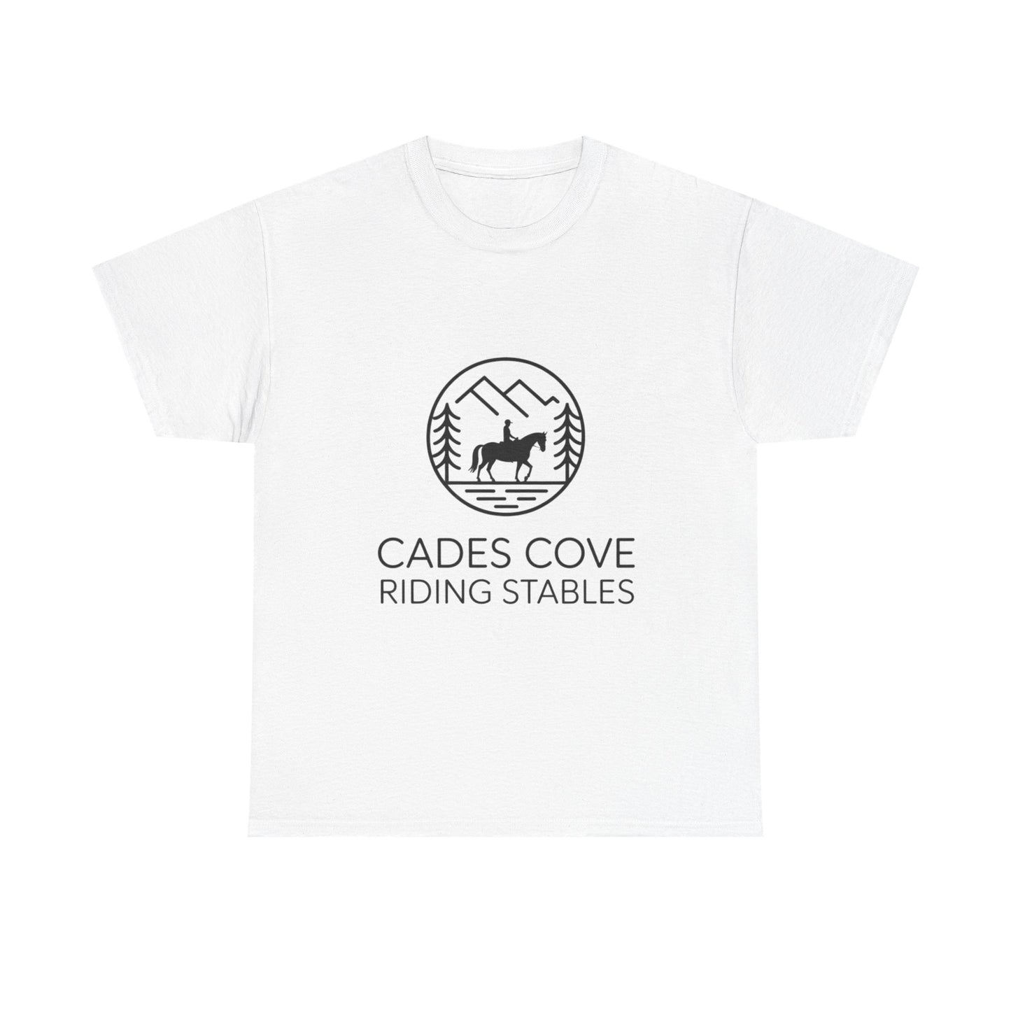 Cades Cove Riding Stables Circle Emblem T-Shirt – Smoky Mountains Western Trail Ride Tee