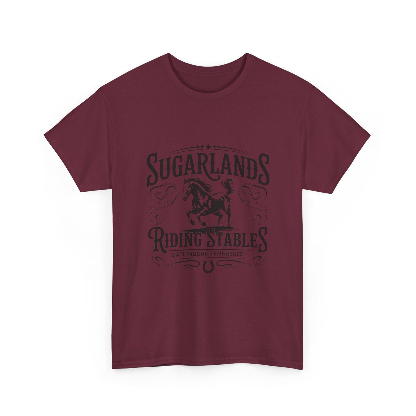 Sugarlands Riding Stables T-Shirt – Western Horse Design Gatlinburg Tennessee