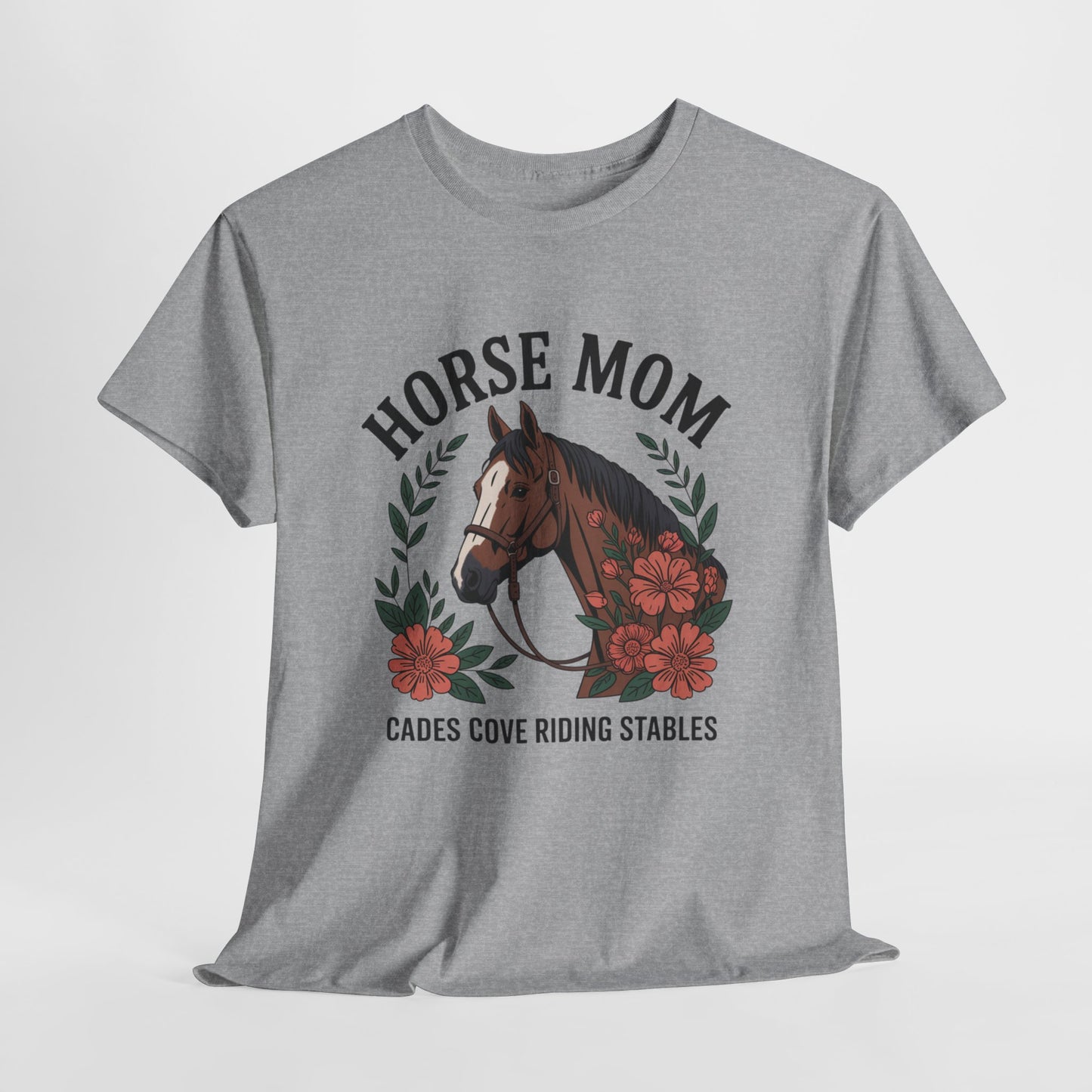 Horse Mom Cades Cove Riding Stables Shirt – Floral Horse Lover Smoky Mountains Tee