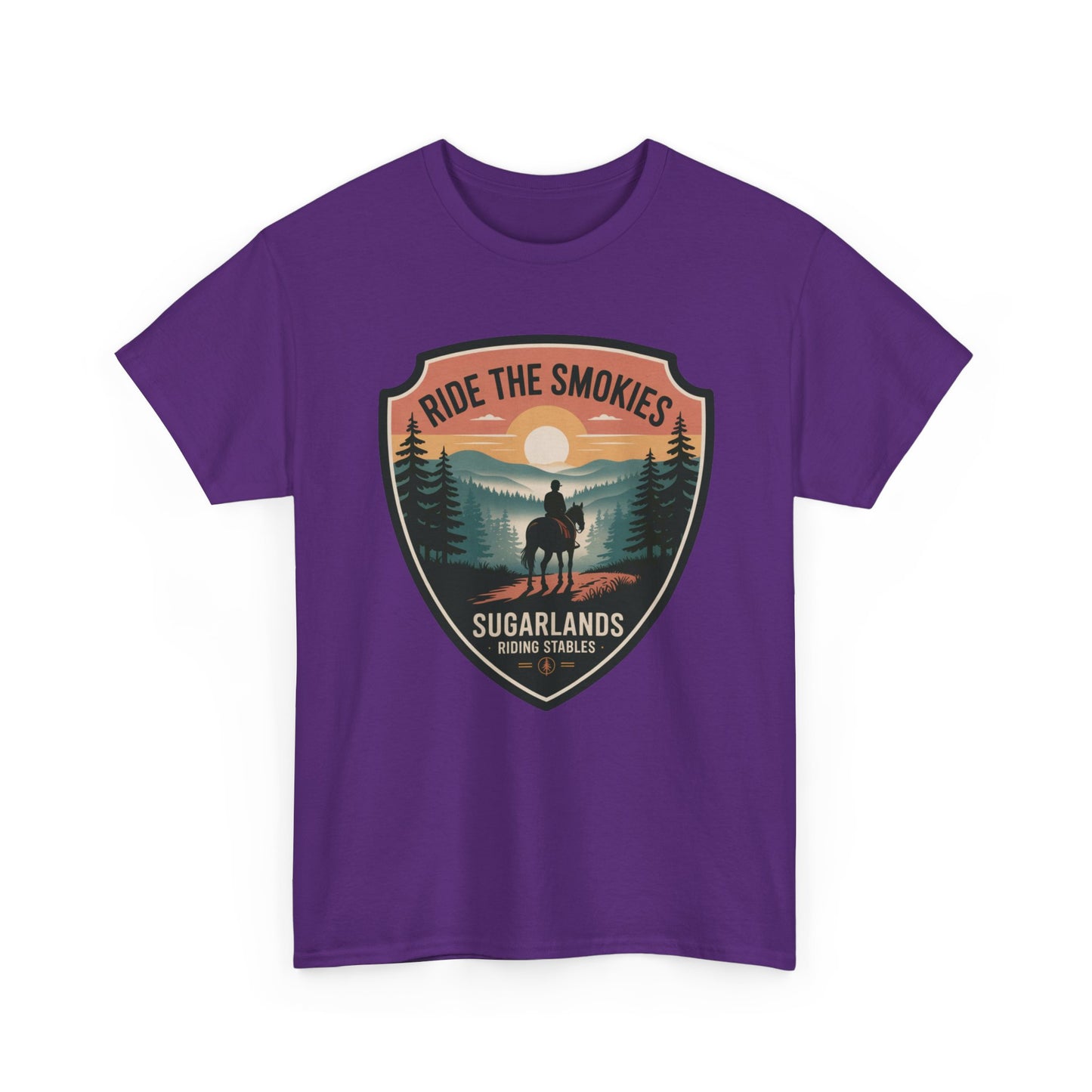Ride The Smokies Sugarlands Riding Stables Shirt – Great Smoky Mountains Horseback Riding Tee