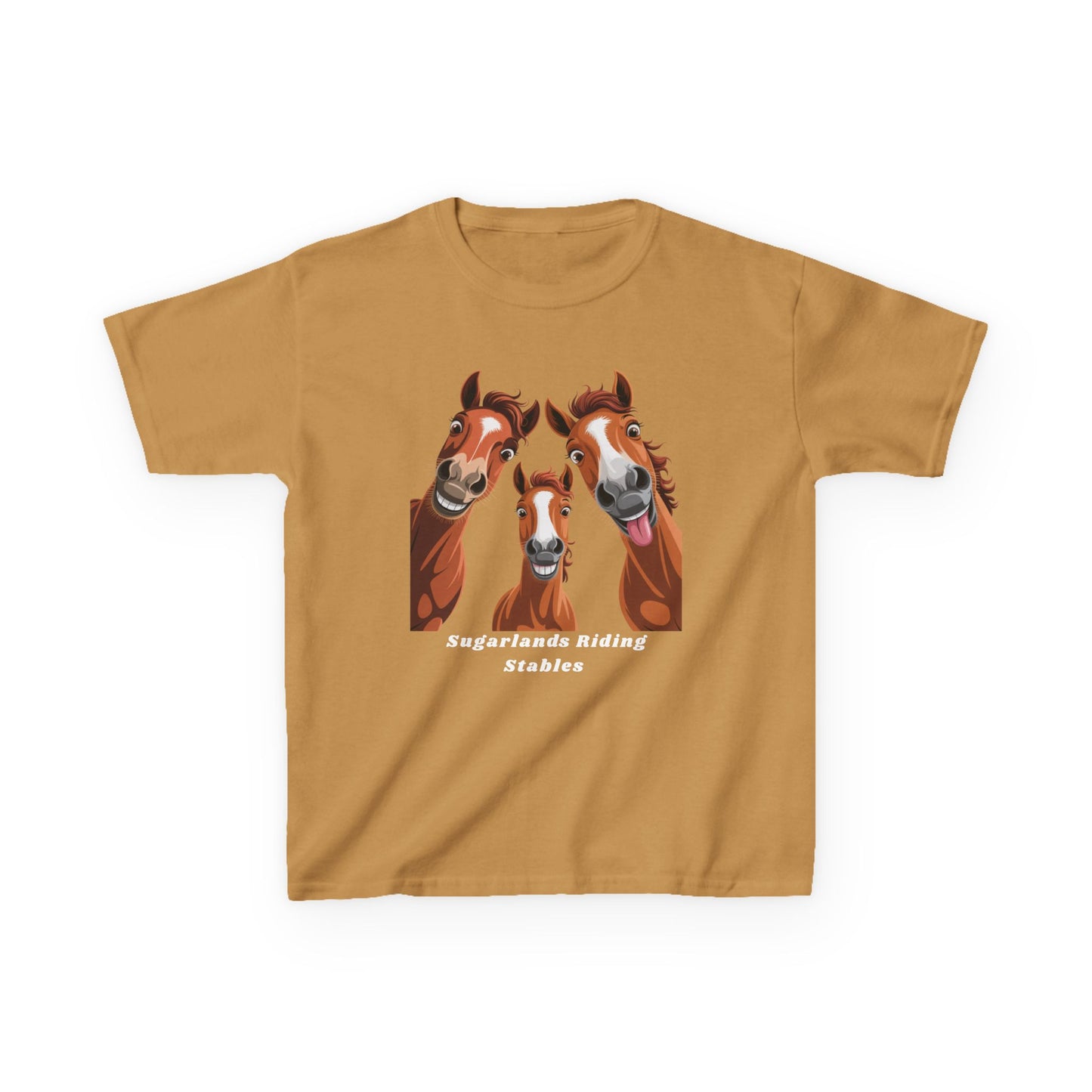 Happy Herd Trio Shirt – Funny Horse Faces Sugarlands Riding Stables Design