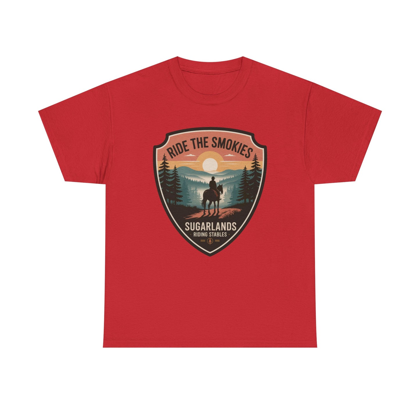 Ride The Smokies Sugarlands Riding Stables Shirt – Great Smoky Mountains Horseback Riding Tee