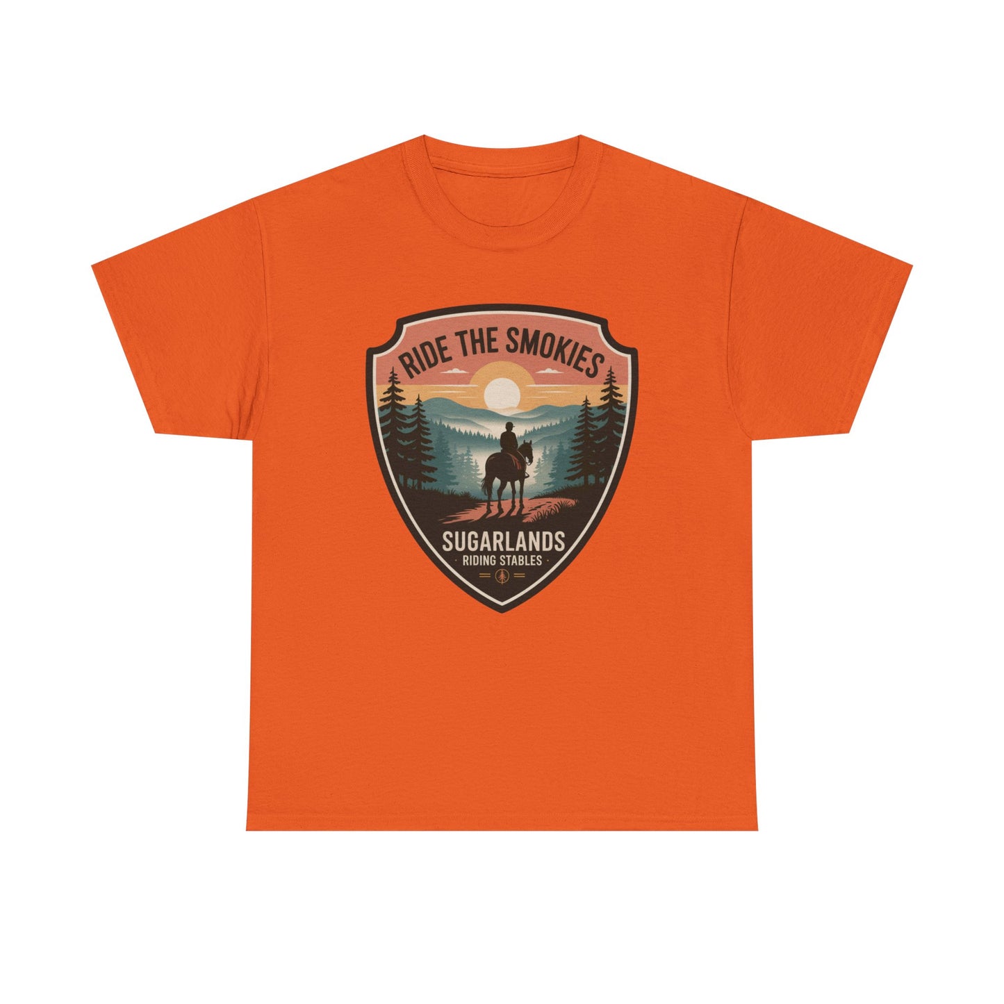 Ride The Smokies Sugarlands Riding Stables Shirt – Great Smoky Mountains Horseback Riding Tee