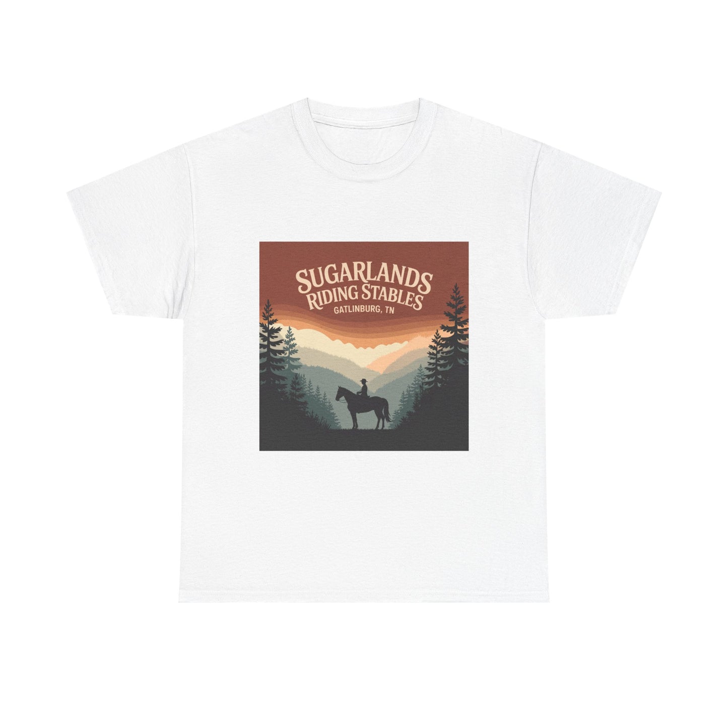 Sugarlands Riding Stables T-Shirt – Gatlinburg Tennessee Smoky Mountains Horseback Tee