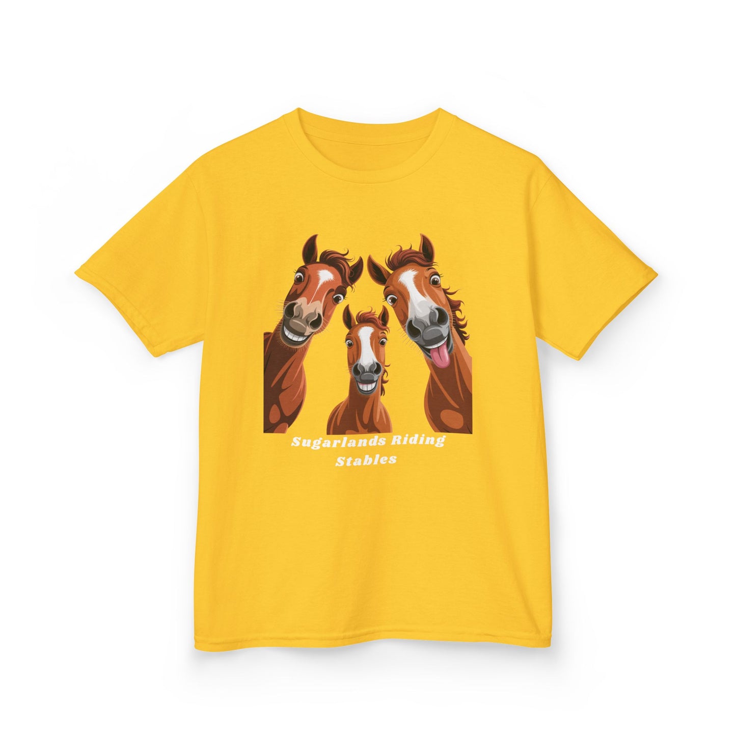 Happy Herd Trio Shirt – Funny Horse Faces Sugarlands Riding Stables Design