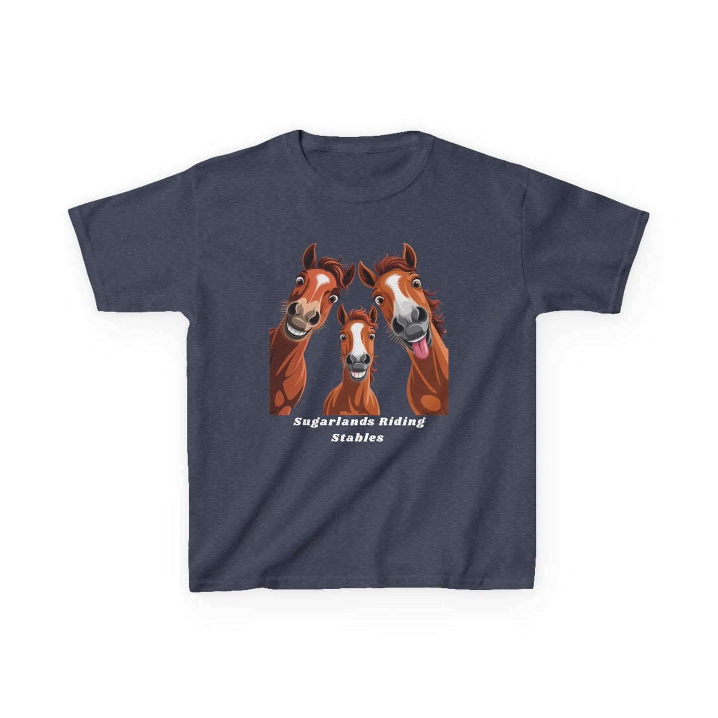 Happy Herd Trio Shirt – Funny Horse Faces Sugarlands Riding Stables Design