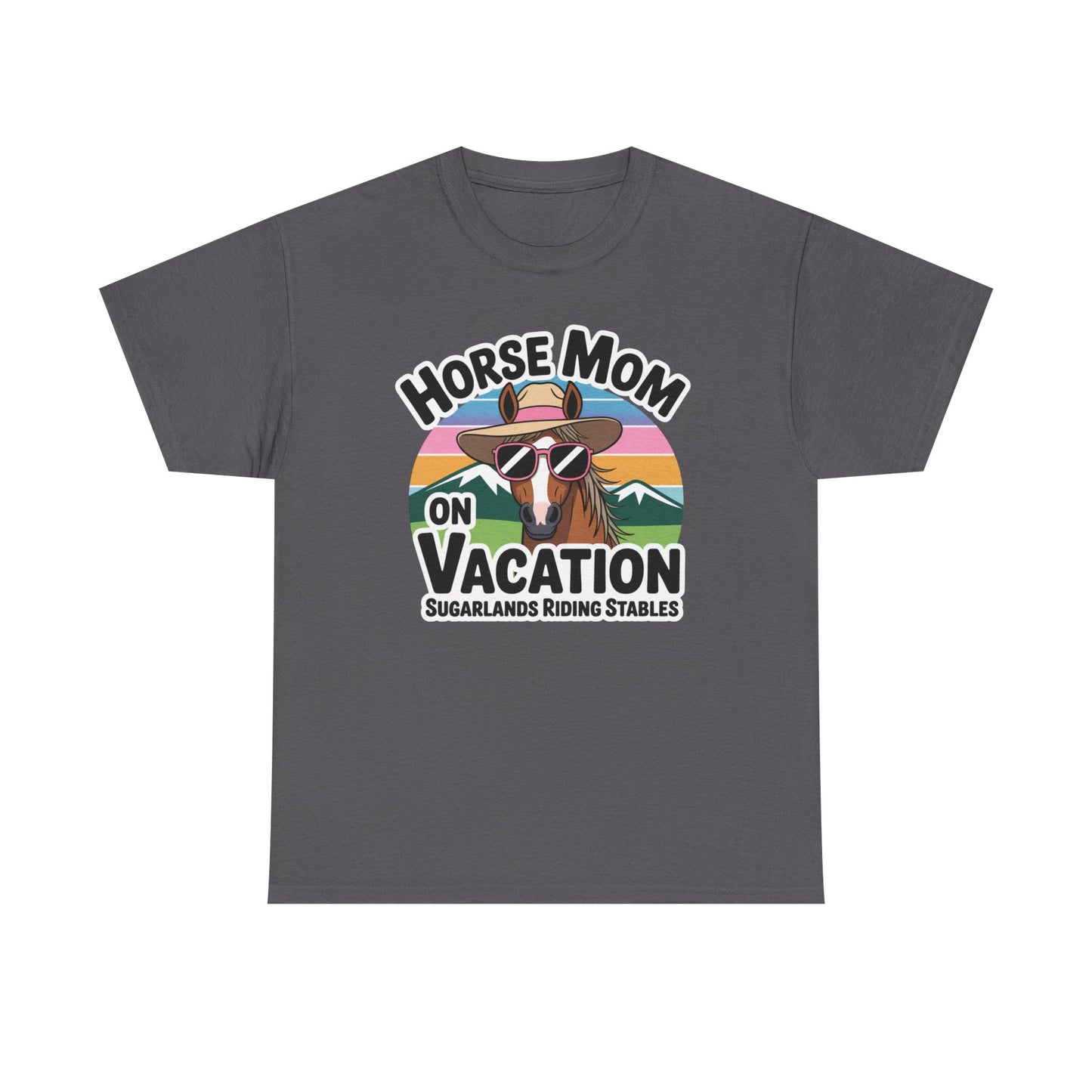 Horse Mom on Vacation Tee — Cute Retro Horse Riding Mom Shirt Sugarlands