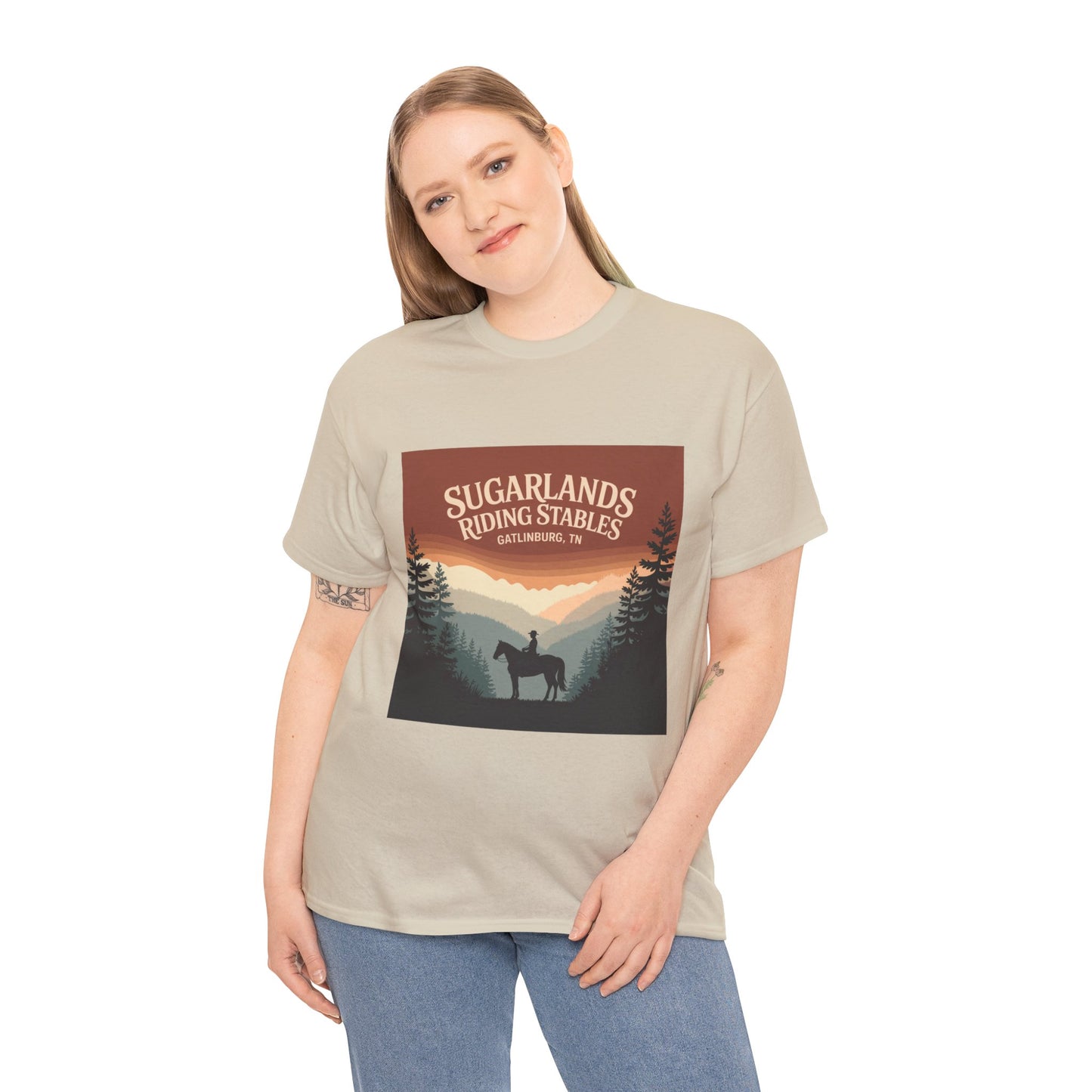 Sugarlands Riding Stables T-Shirt – Gatlinburg Tennessee Smoky Mountains Horseback Tee