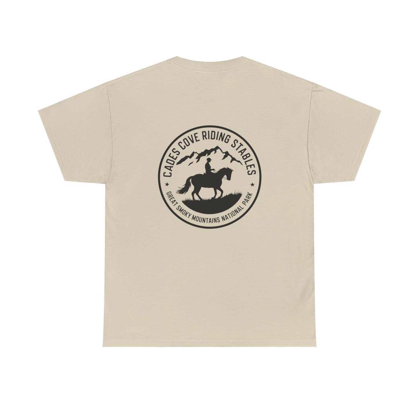 Cades Cove Rider in the Mountains