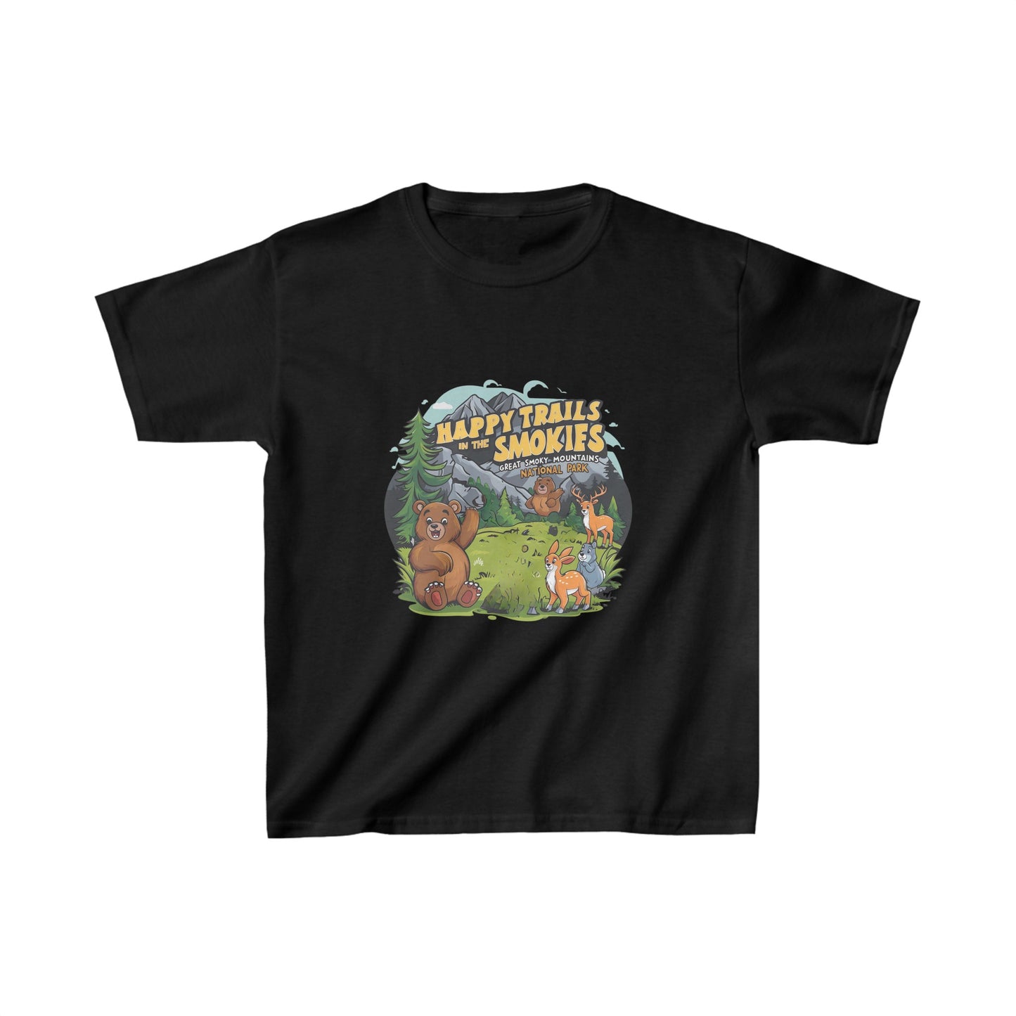 Great Smoky Mountains National Park Happy Trails Kids Heavy Cotton™ Tee
