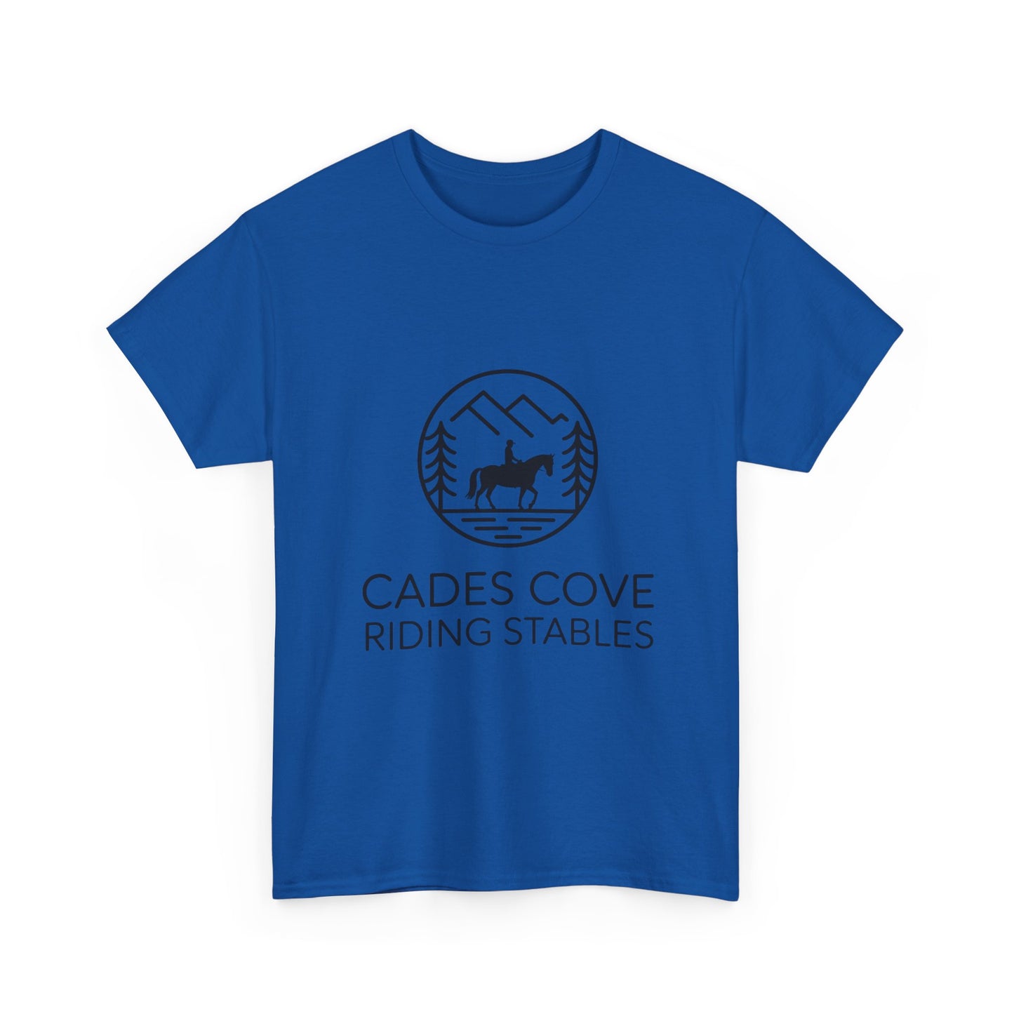 Cades Cove Riding Stables Circle Emblem T-Shirt – Smoky Mountains Western Trail Ride Tee