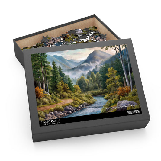 Great Smoky Mountains National Park River Puzzle (120, 252, 500-Piece)