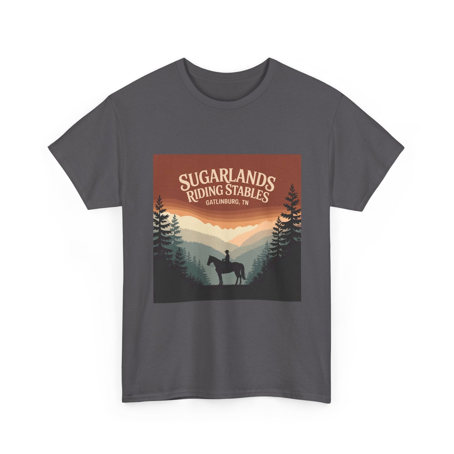 Sugarlands Riding Stables T-Shirt – Gatlinburg Tennessee Smoky Mountains Horseback Tee
